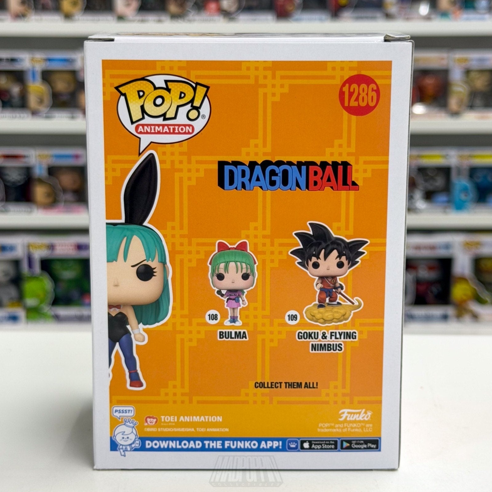 Funko Pop Anime Dragon Ball Bulma Bunny FYE 1286 Japanese Manga Toy Vinyl Figure