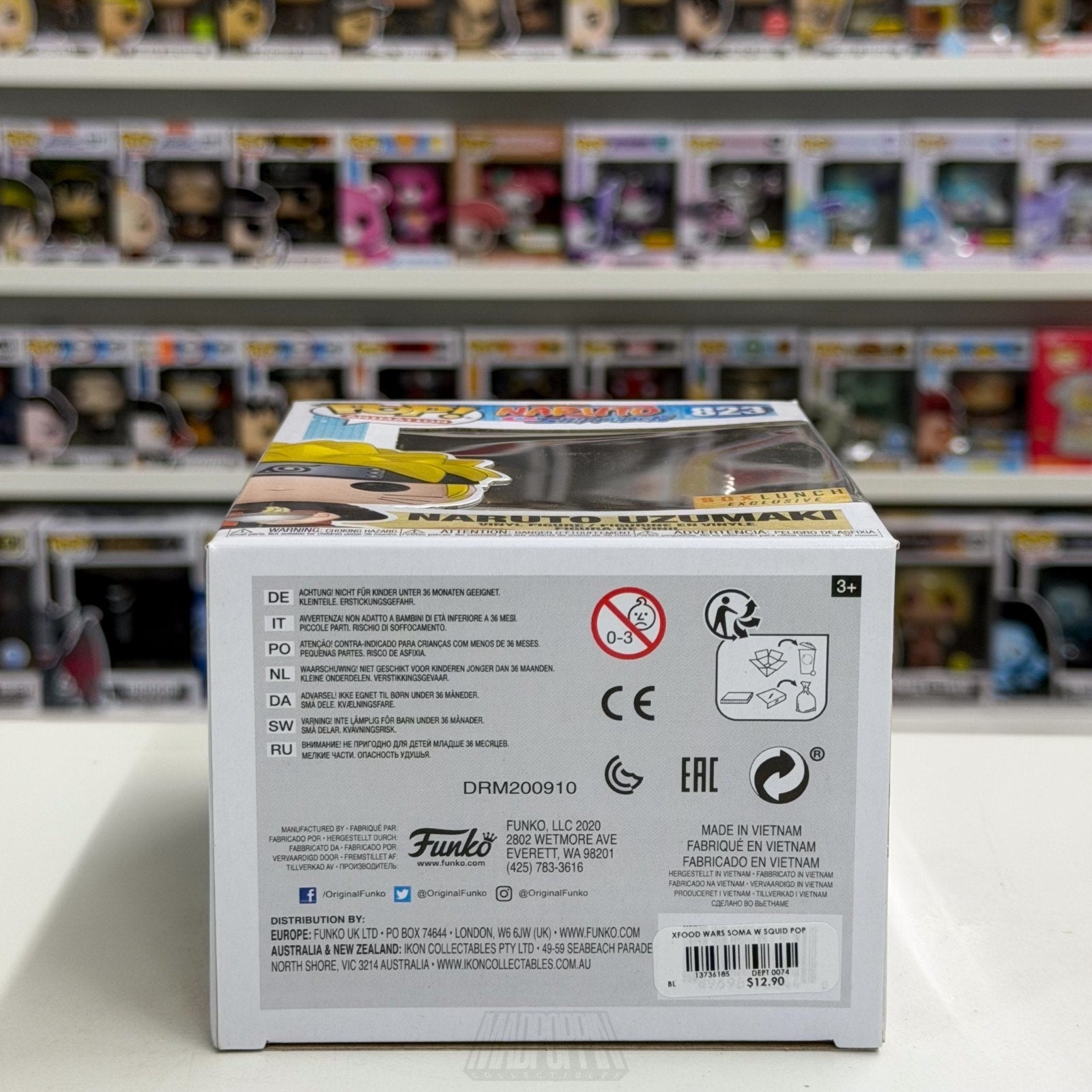 Funko Pop Anime Naruto Uzumaki Eating Noodles BoxLunch 823 Manga Vinyl Figure