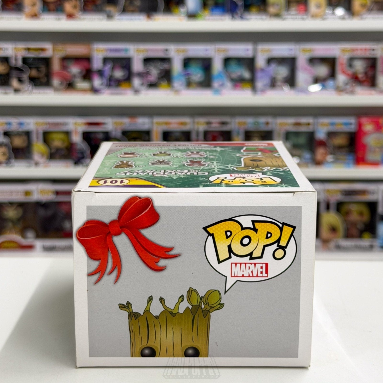 Funko Pop Marvel Guardians of the Galaxy Holiday Dancing Groot 101 Vinyl Figure