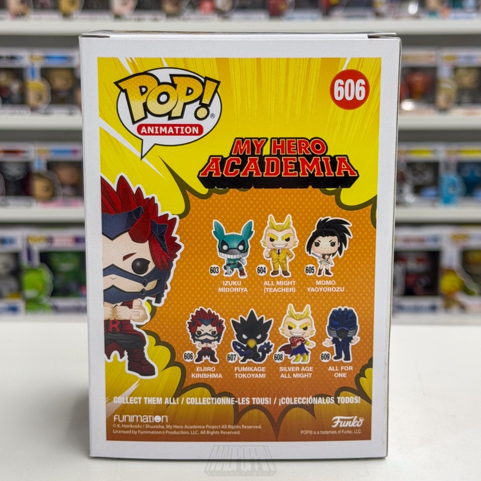 Funko Pop Anime My Hero Academia Eijiro Kirishima 606 Japan Manga Vinyl Figure
