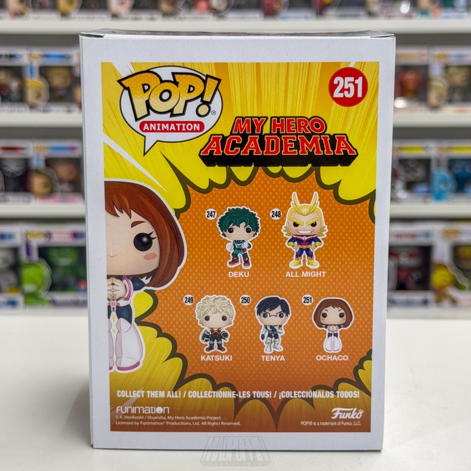 Funko Pop Anime My Hero Academia Ochaco 251 Uravity Japanese Manga Vinyl Figure