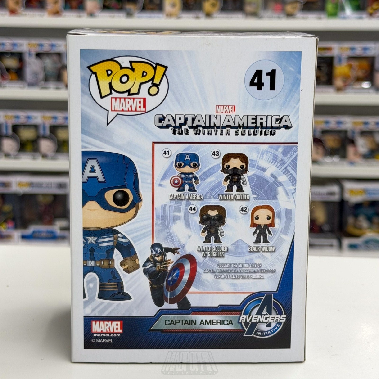 Funko Pop Marvel Captain America Winter Soldier 41 MCU Superhero Vinyl Figure