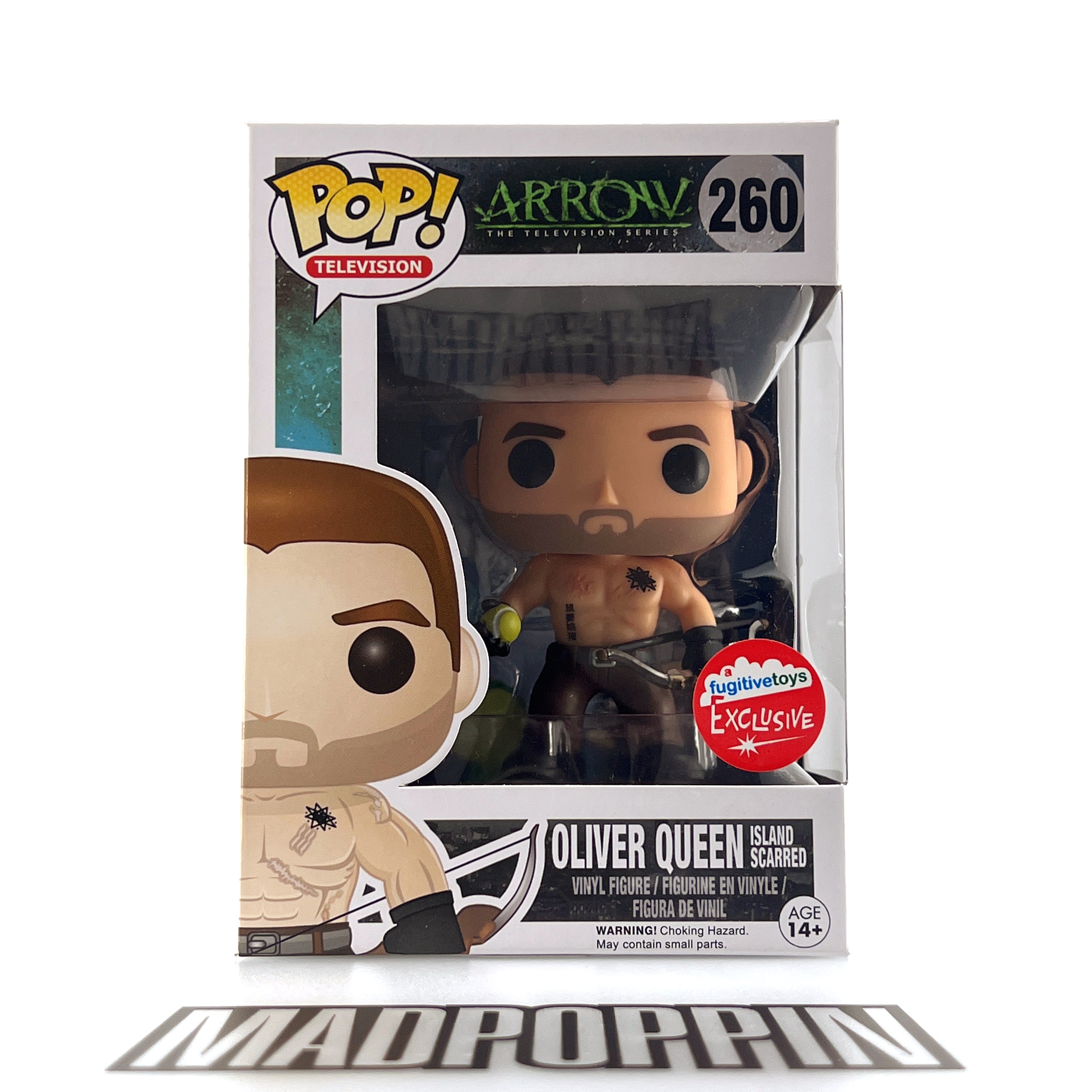 Funko Pop TV DC Arrow Oliver Queen Island Scarred Fugitive Toys #260