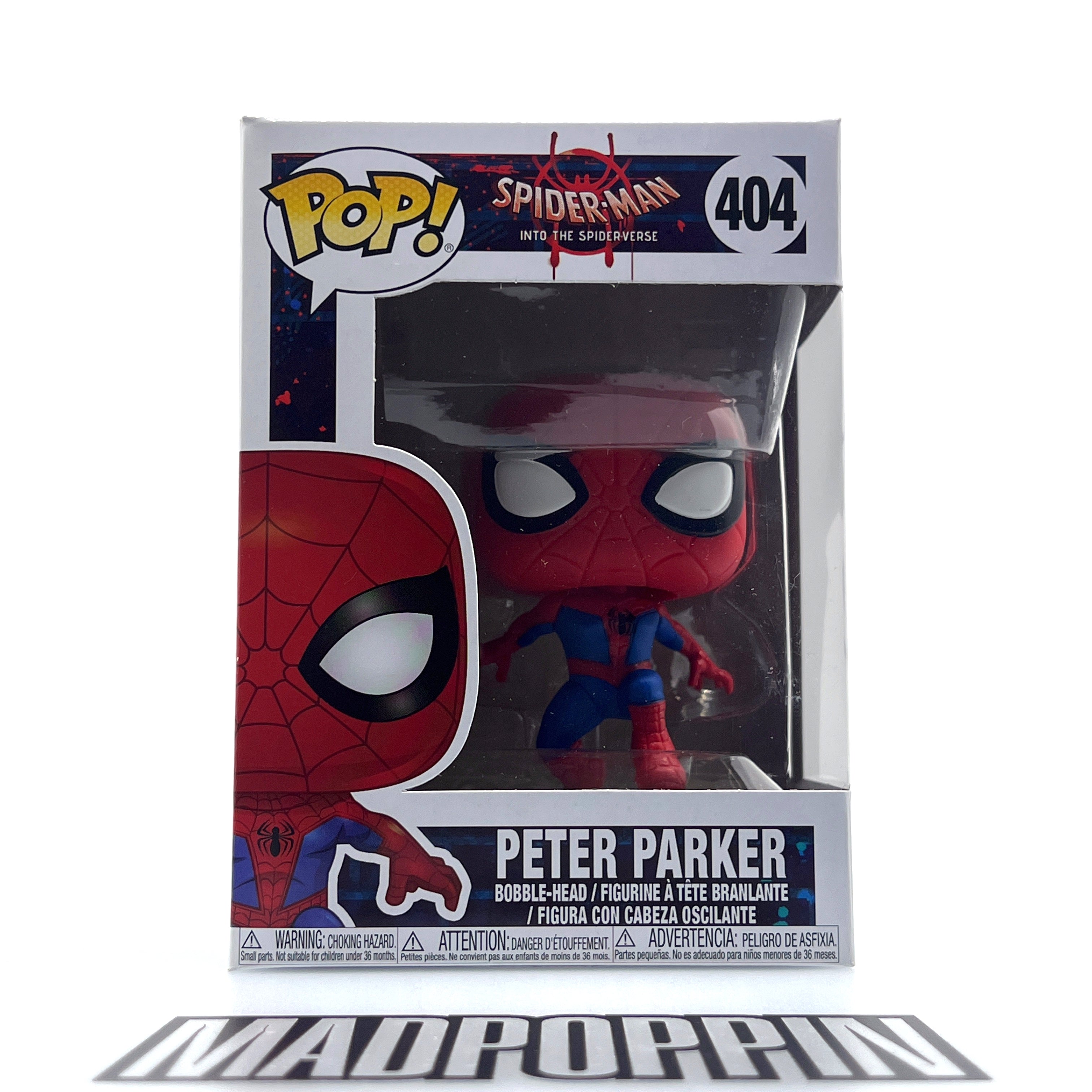 Funko Pop Marvel Spider-Man Into the Spider-Verse Peter Parker Vaulted 404