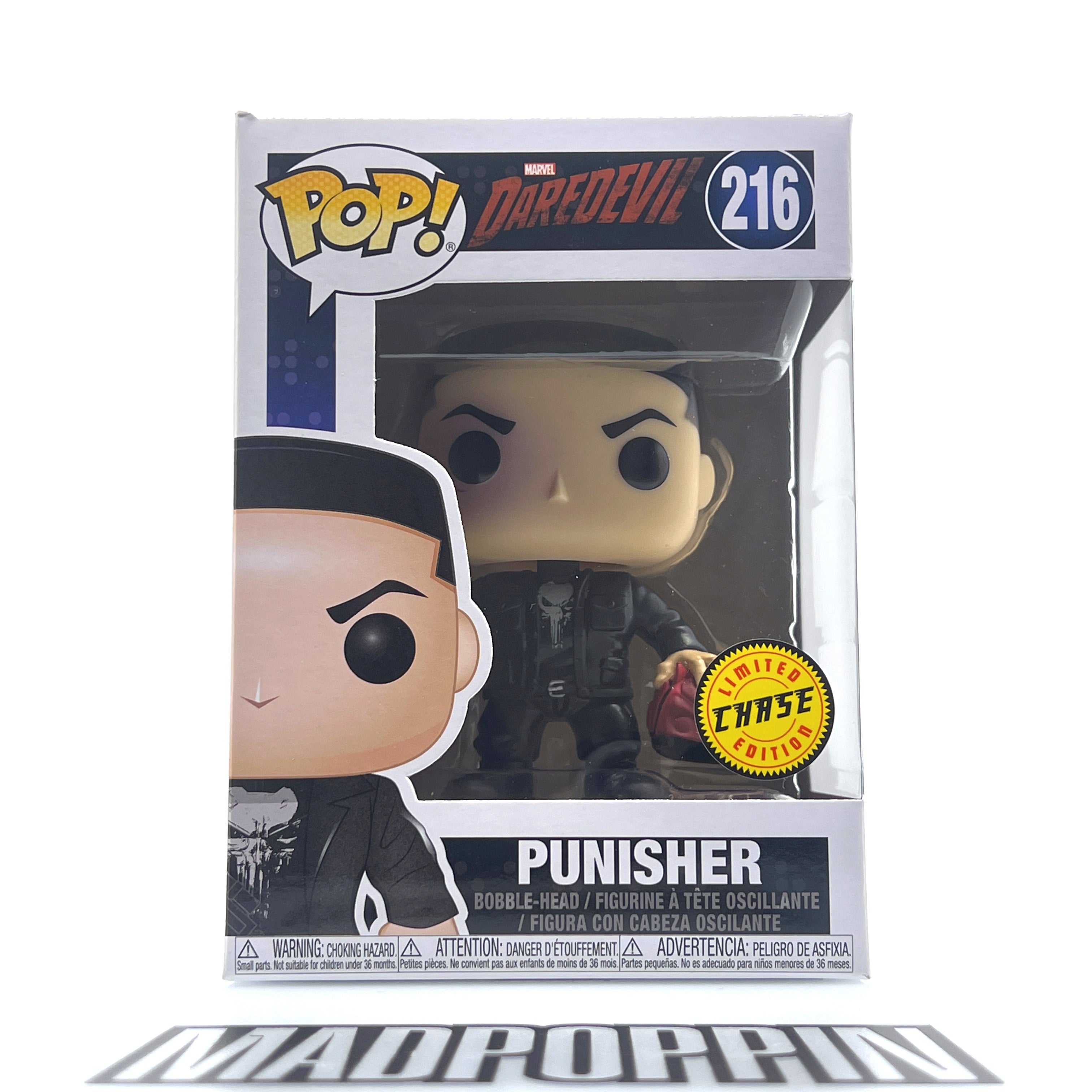 Funko Pop Marvel Netflix Daredevil Punisher Holding Mask Limited Chase 216