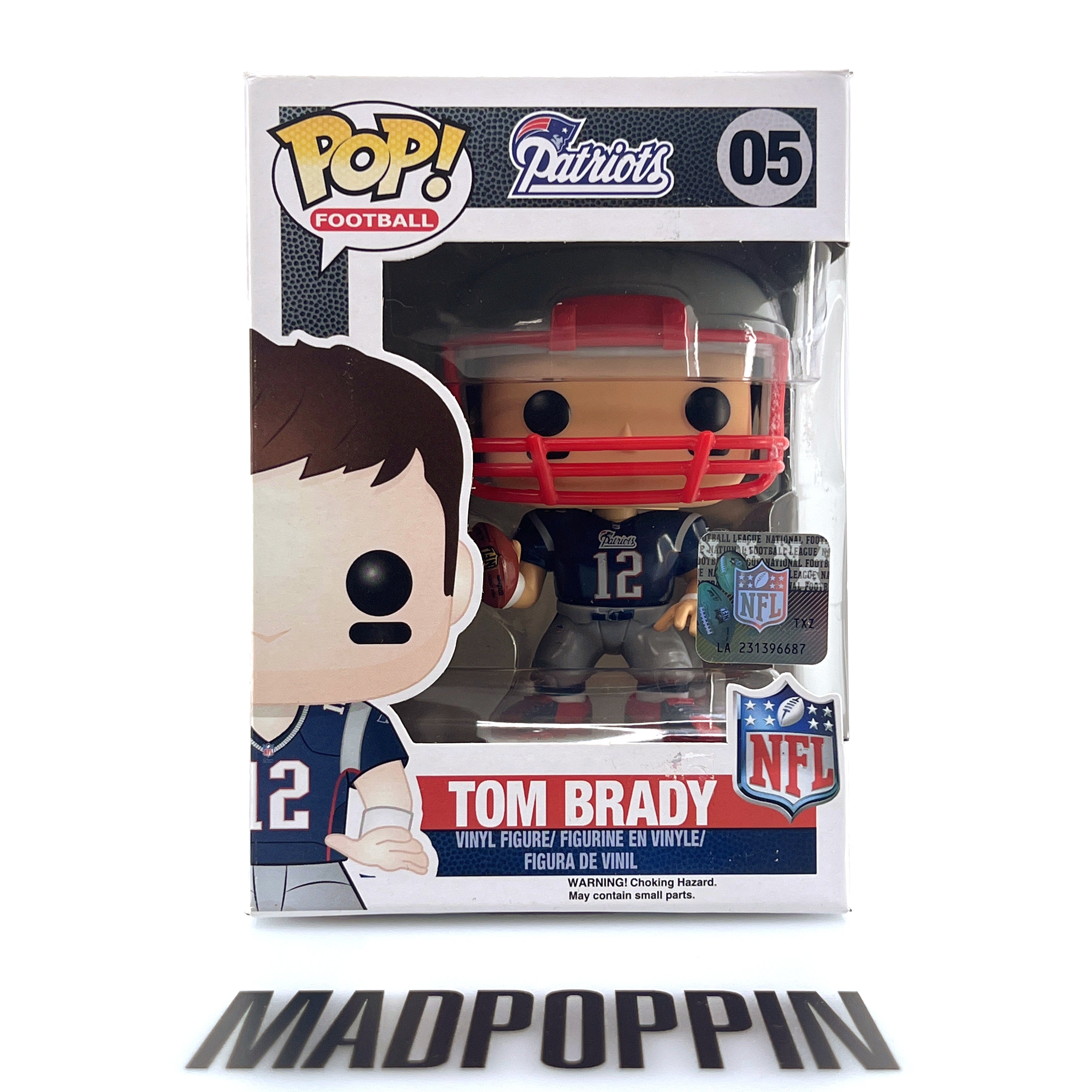 Funko Pop NFL Patriots Tom Brady Blue Home Jersey Vaulted 05