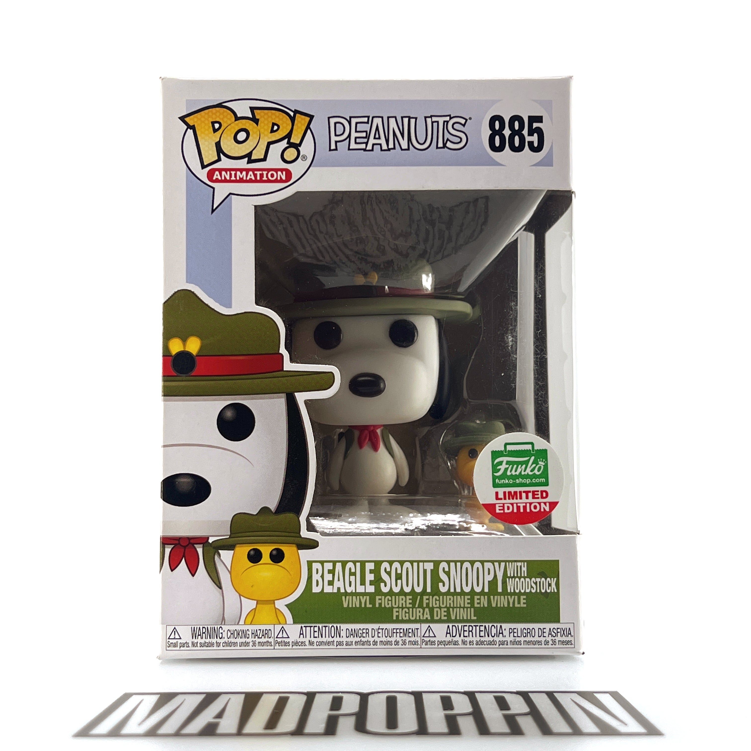 Funko Pop Animation Peanuts Beagle Scout Snoopy with Woodstock Funko-Shop.com #885