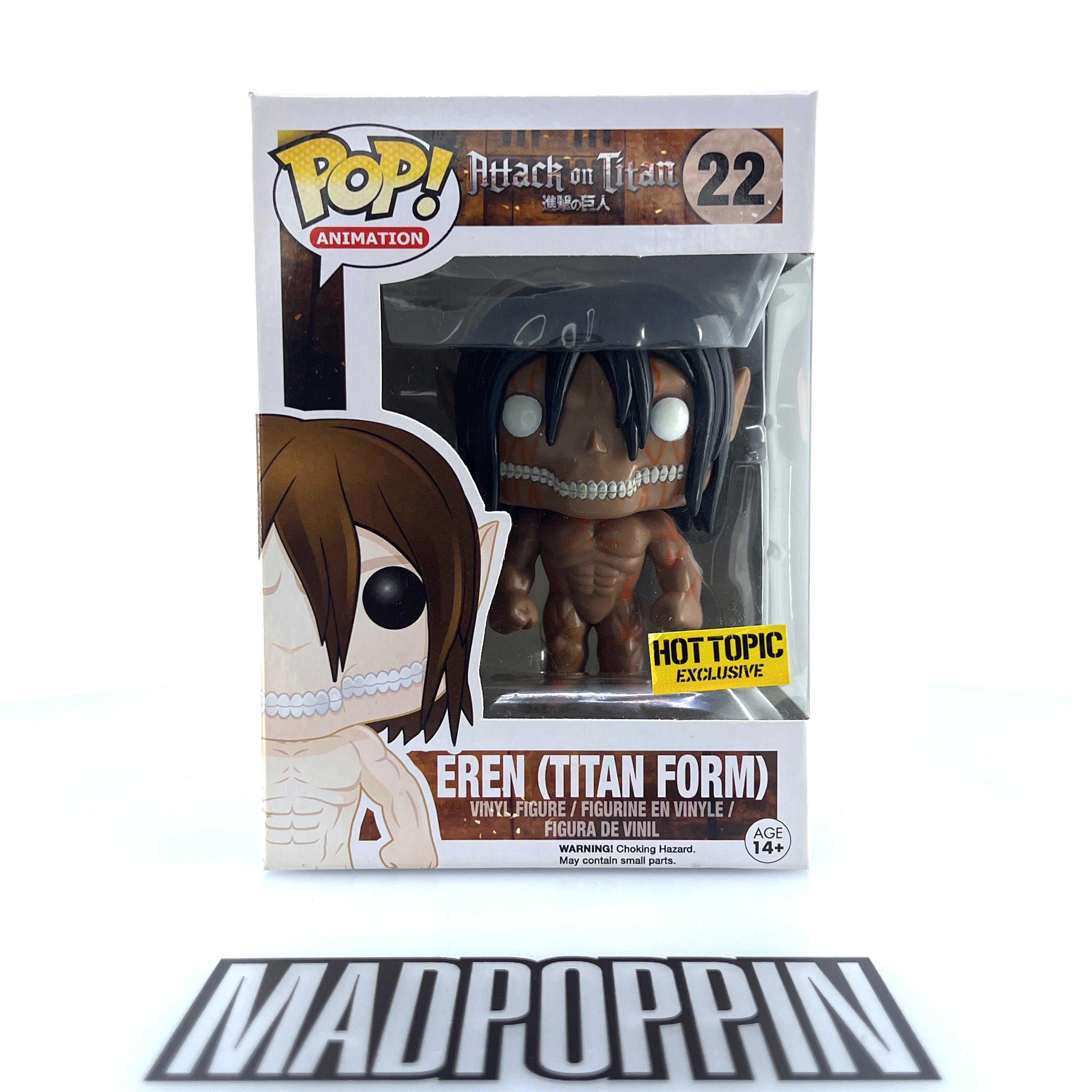 Funko Pop Anime Attack on Titan Eren Jaeger Titan Form Rage Hot Topic #22