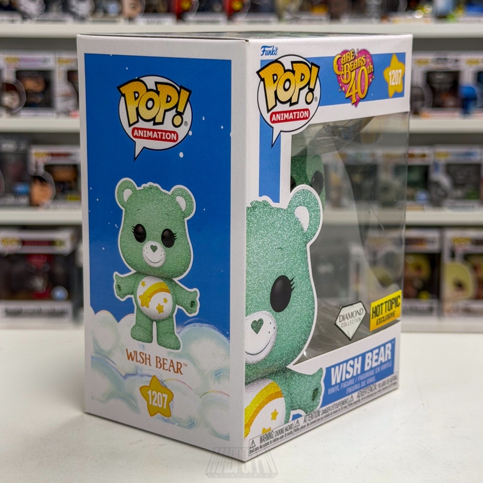 Funko Pop Animation Care Bears Wish Bear Diamond Hot Topic 1207 Toy Vinyl Figure