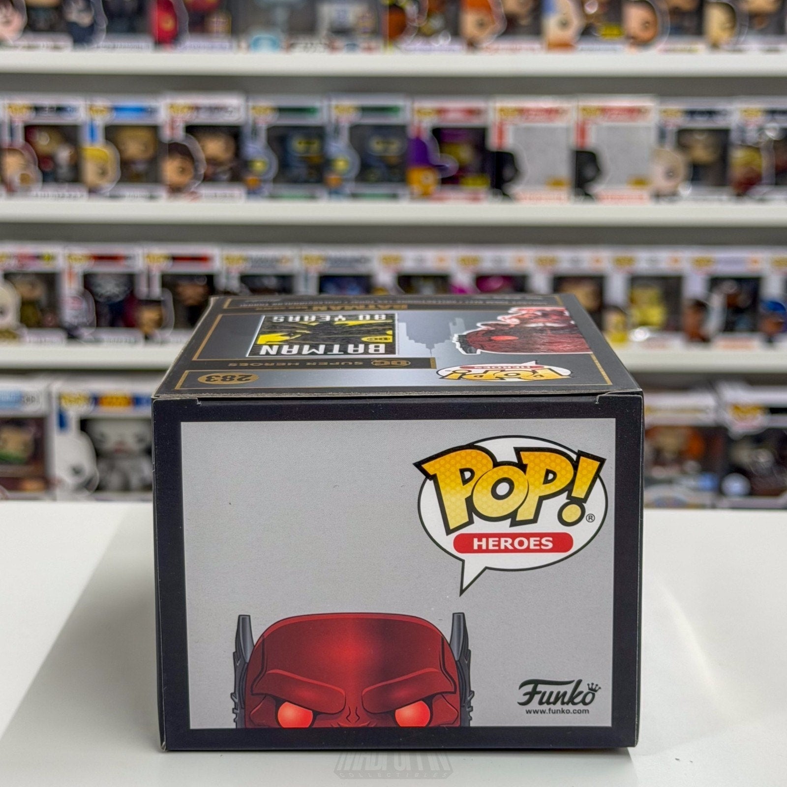 Funko Pop DC Heroes Batman Red Death PX 283 Earth 52 Villain Speed Force Figure