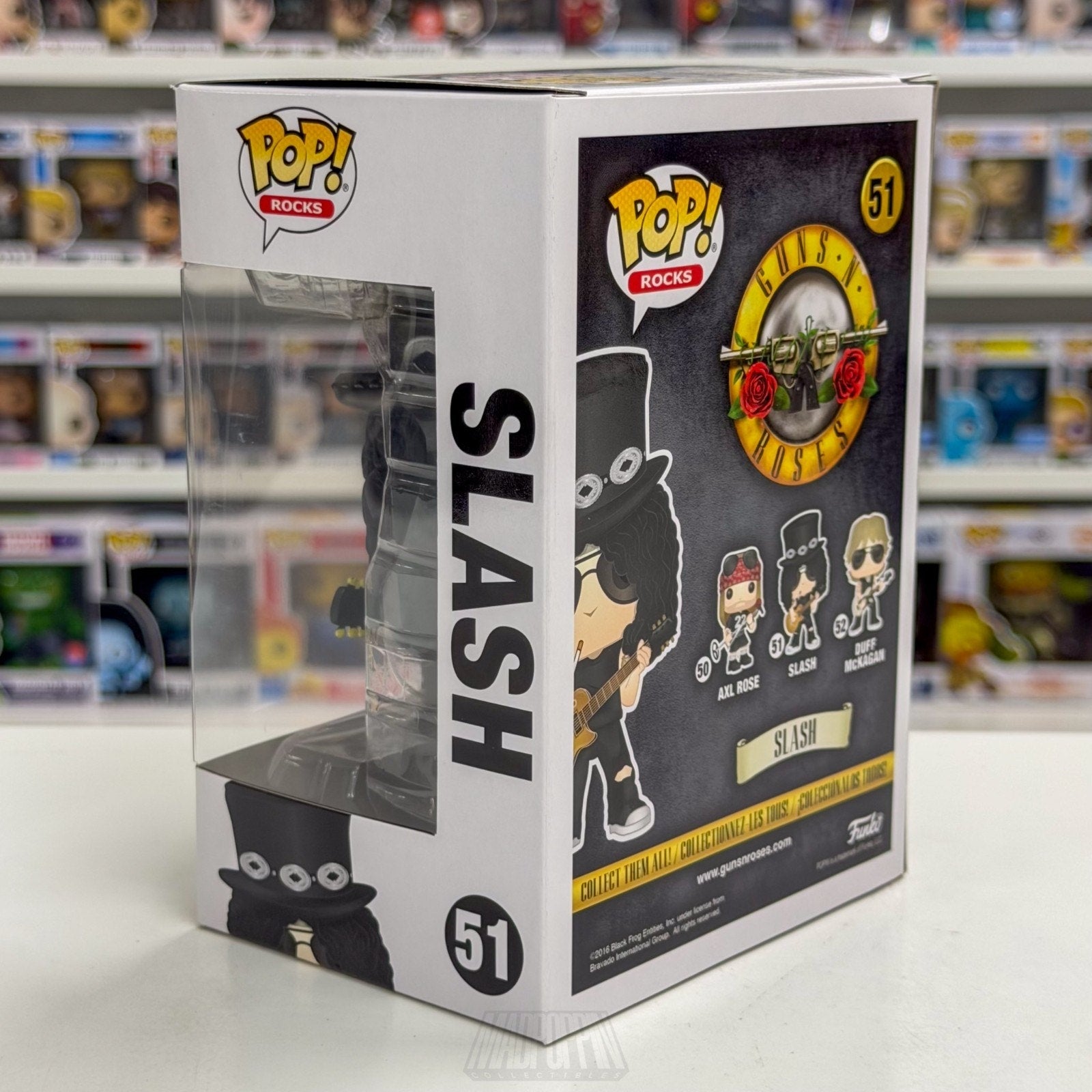 Funko Pop Rocks Guns N Roses Slash 51 Heavy Metal Band Guitarist Vinyl Figure