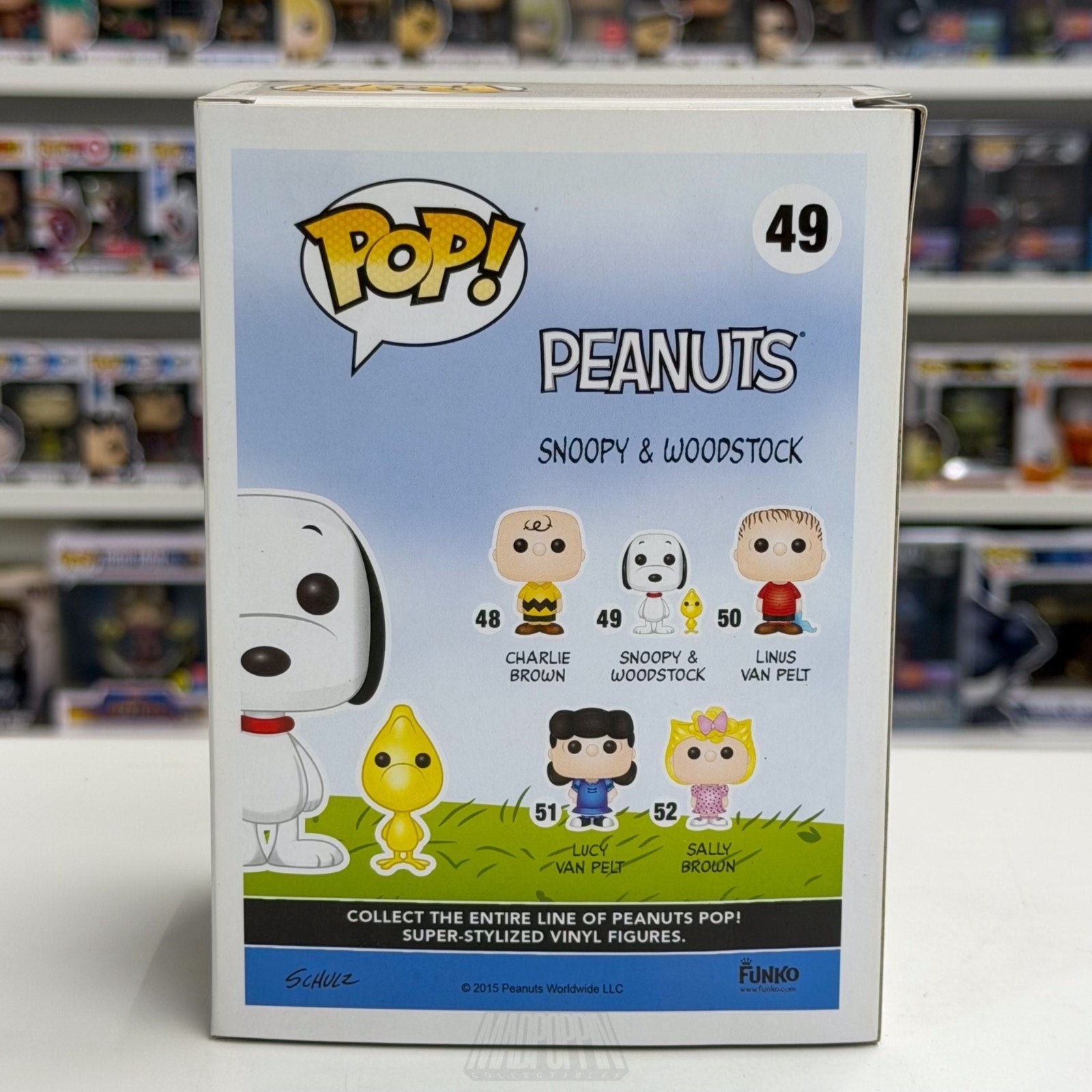Funko Pop Peanuts Snoopy & Woodstock 49 Cartoon Comic Beagle Dog Vinyl Figure