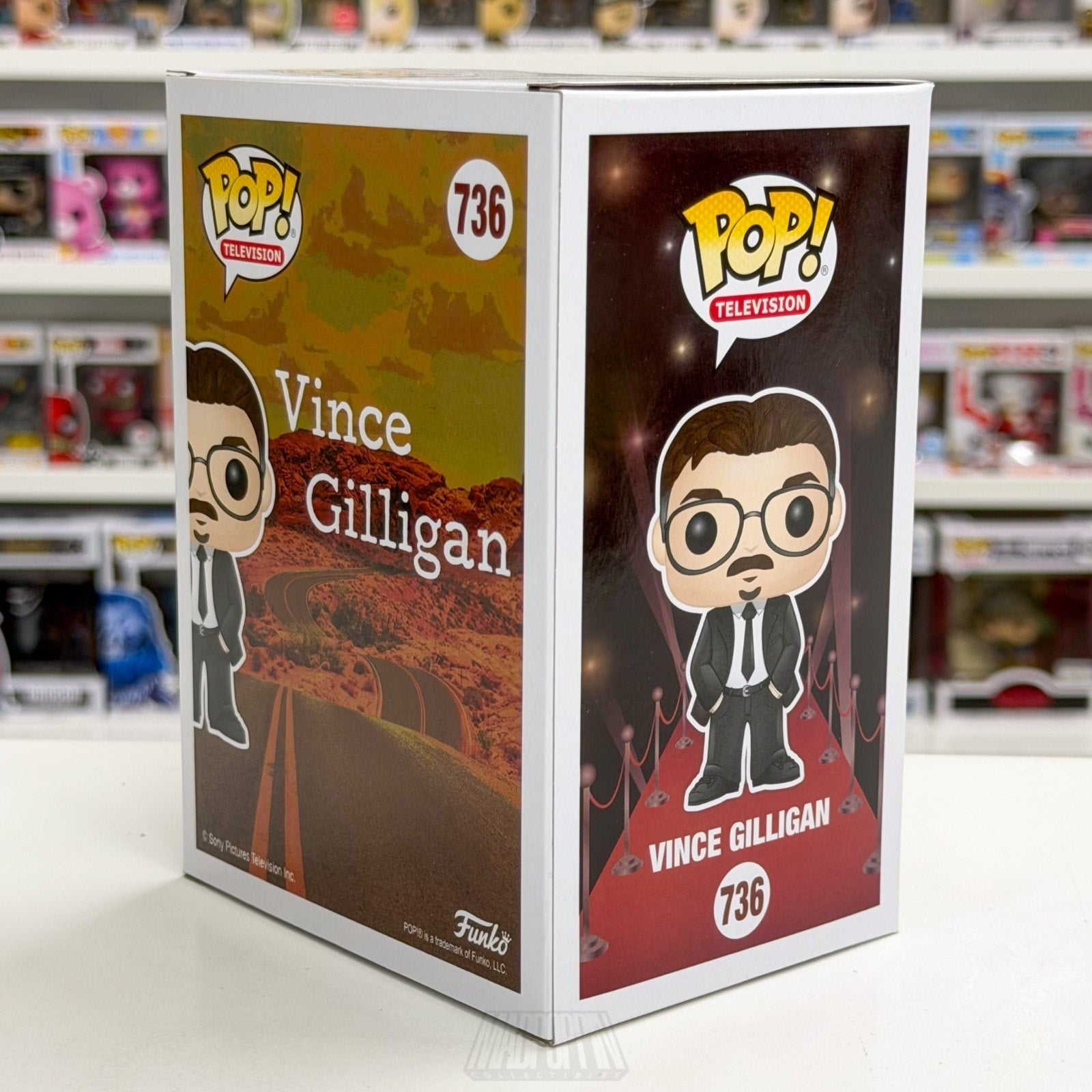 Funko Pop TV Director Vince Gilligan 736 Breaking Bad Screenwriter Vinyl Figure