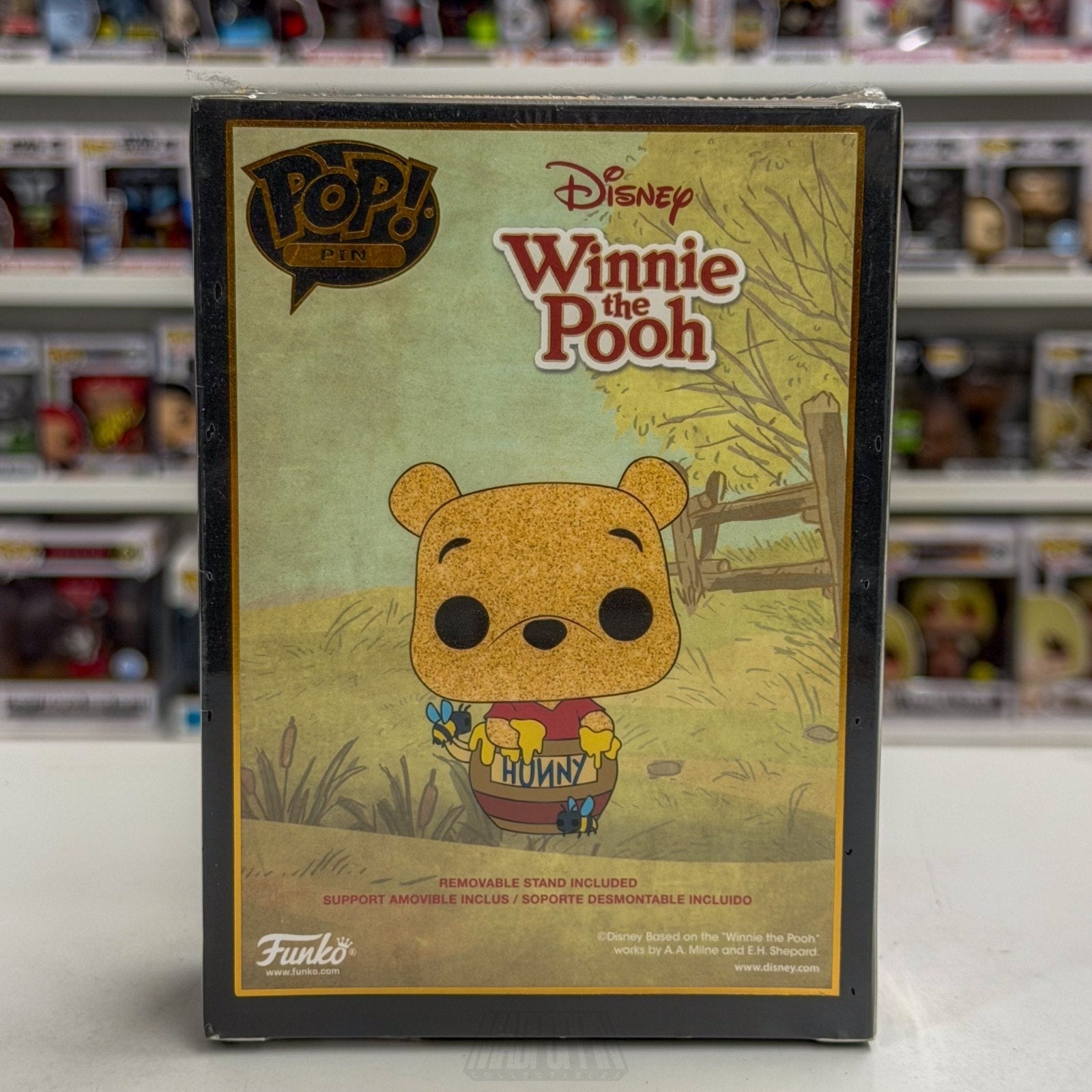 Funko Pop Pin Disney Winnie the Pooh in Honey Pot Diamond BoxLunch 3" Exclusive