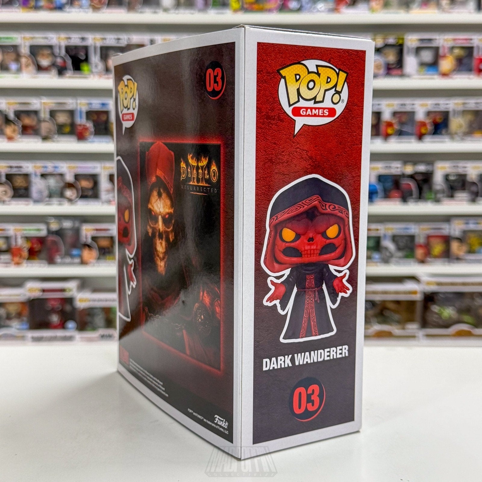 Funko Pop Games Diablo II Resurrected Dark Wanderer Glow GameStop 03 Toy Figure