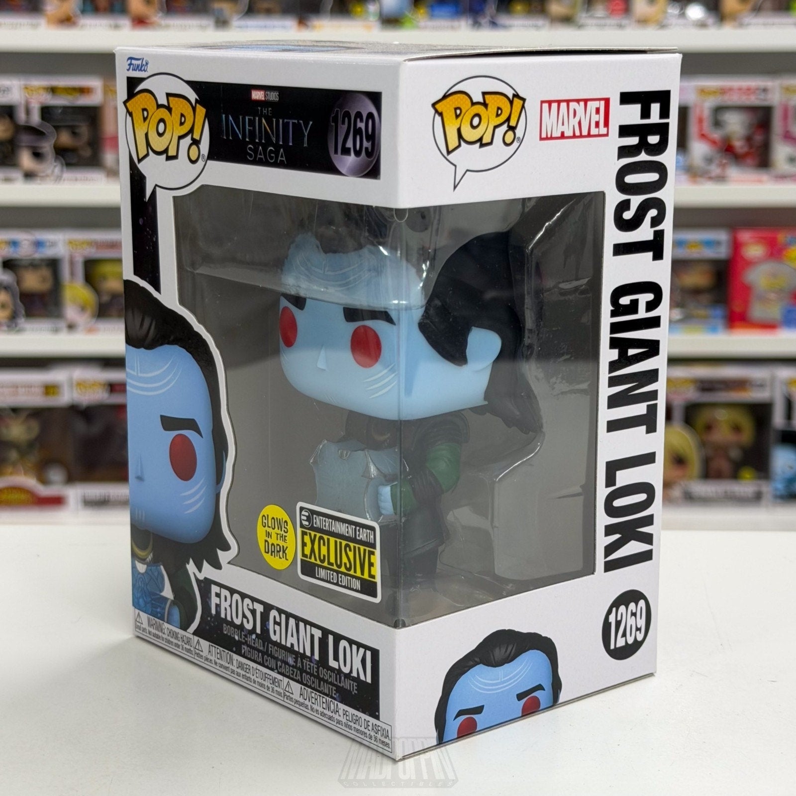 Funko Pop Marvel Frost Giant Loki Glow Entertainment Earth 1269 Toy Vinyl Figure