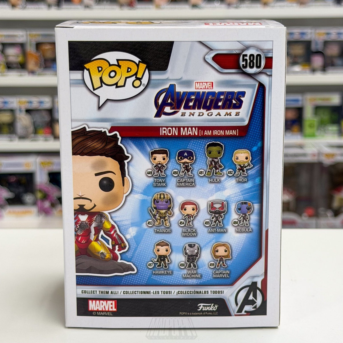 Funko PopMarvel Avengers Endgame I Am Iron Man Glow PX 580 Snap Toy Vinyl Figure