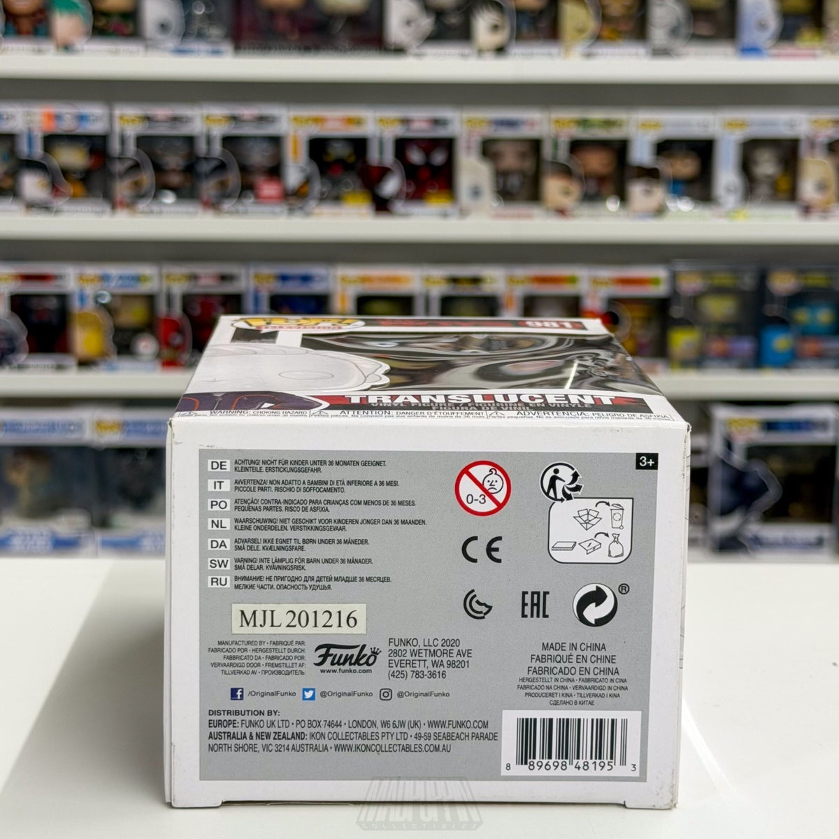 Funko Pop TV The Boys Translucent 981 Invisible Seven Supe Vought Vinyl Figure