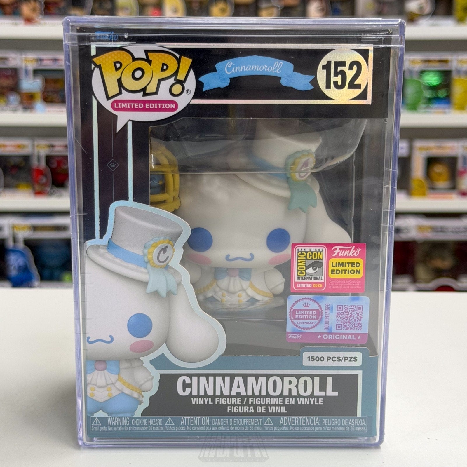 Funko Pop Sanrio Cinnamoroll 152 SDCC 2026 LE 1500 PCS Kawaii Toy CON STICKER
