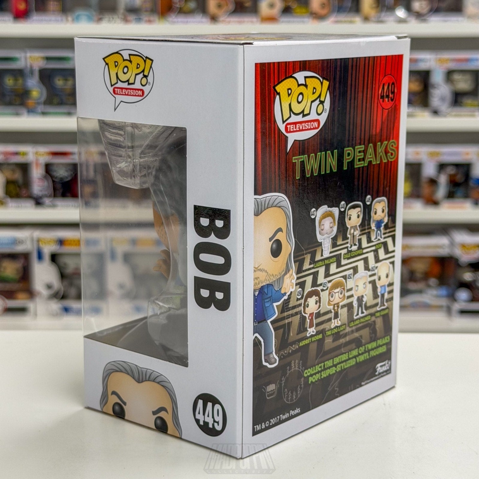 Funko Pop TV Twin Peaks Bob 449 Vaulted Feral Killer Denim Rare Toy Vinyl Figure