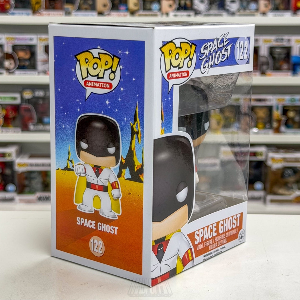 Funko Pop Animation Hanna-Barbera Space Ghost 122 Vaulted Superhero Vinyl Figure