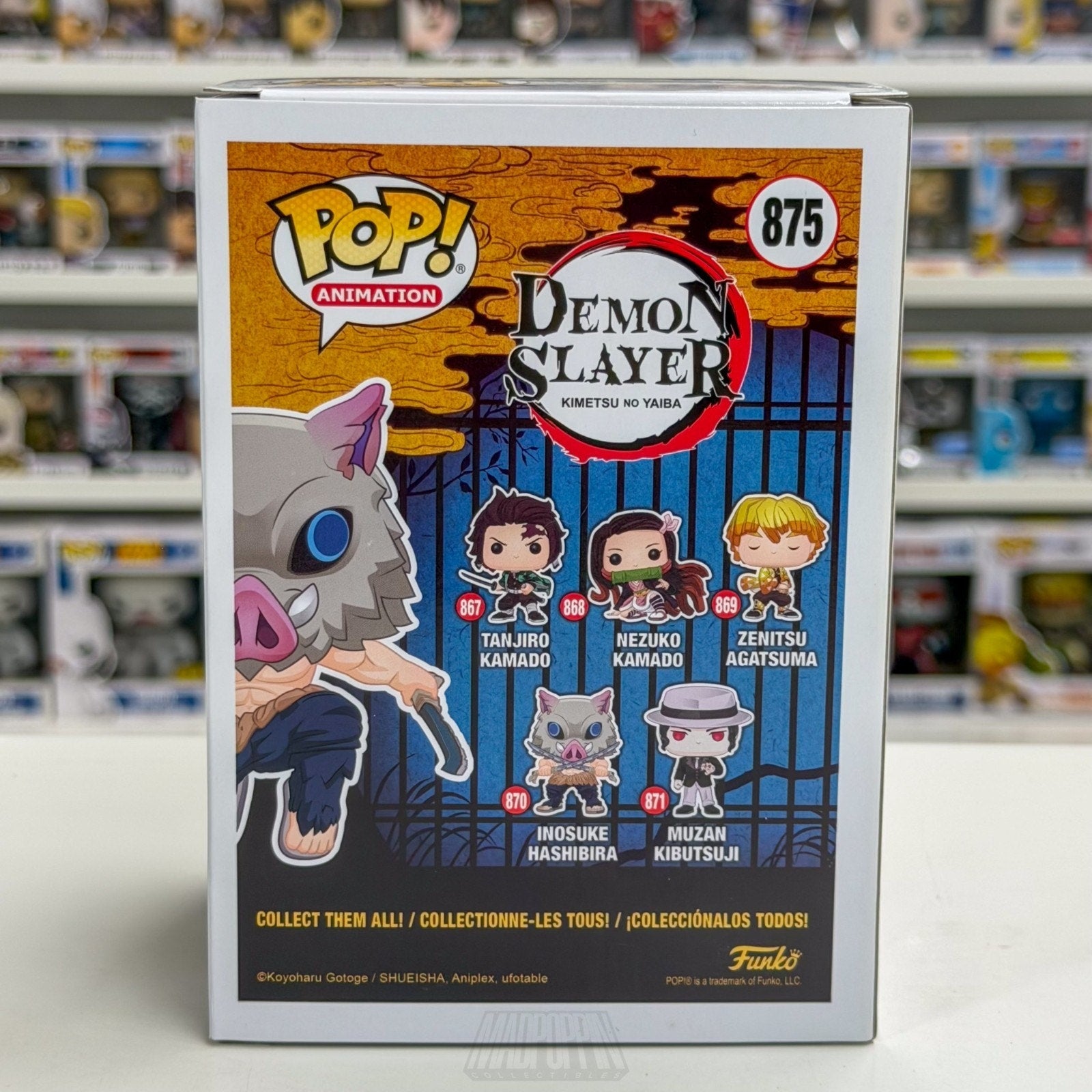 Funko Pop Anime Demon Slayer Inosuke Hashibira Flocked Special Edition 875 Vinyl