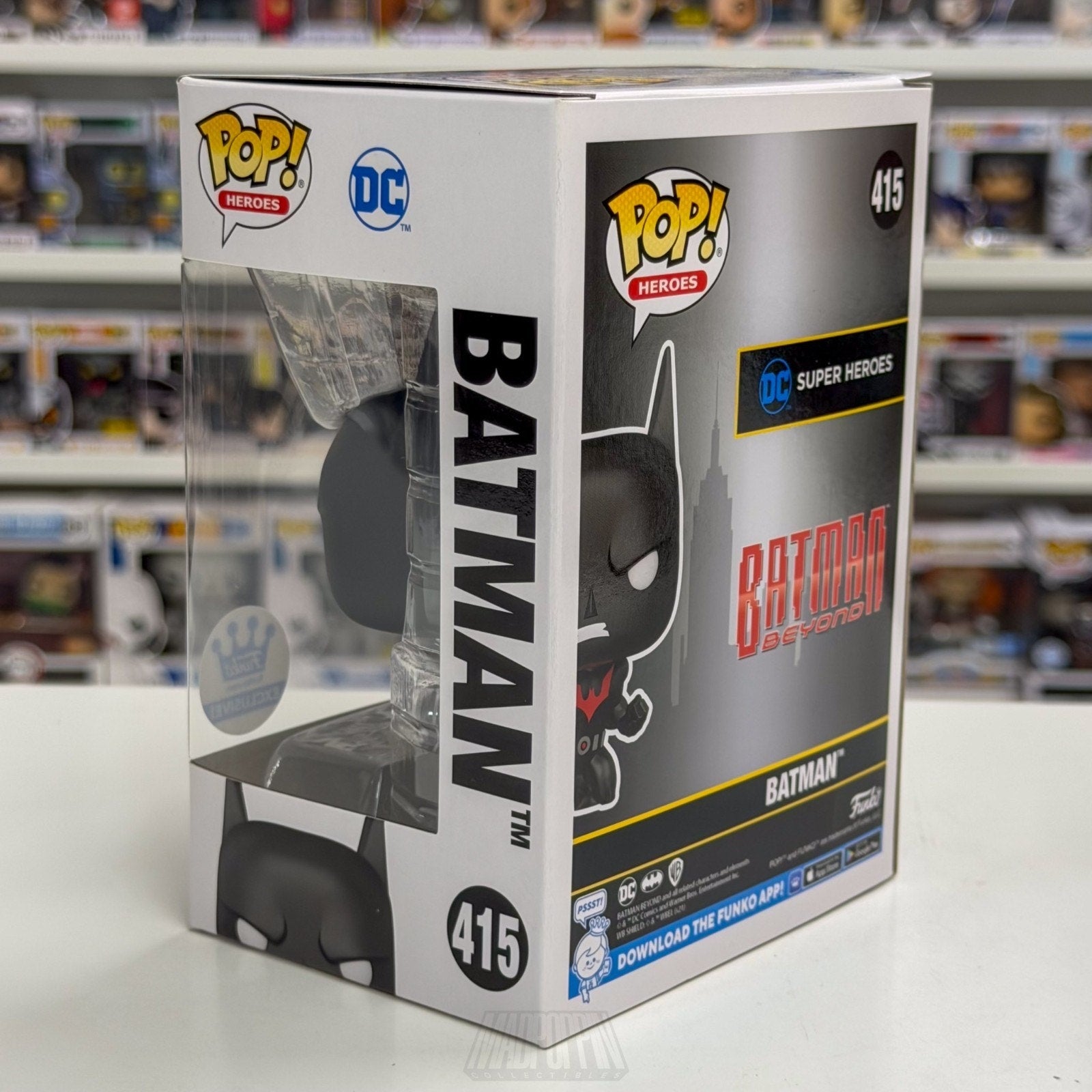 Funko Pop DC Super Heroes Batman Beyond Crouching Funko.com 415 Toy Vinyl Figure
