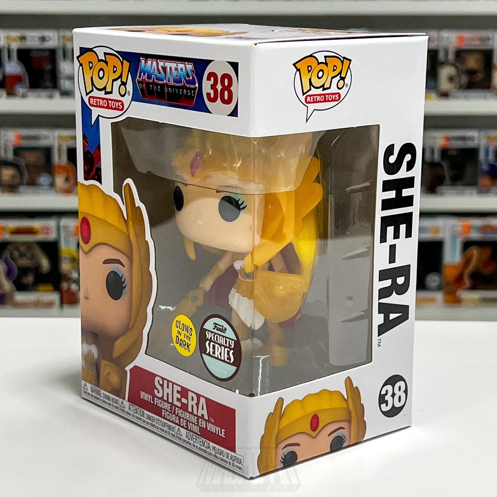 Funko Pop Retro Toys Masters of the Universe She-Ra Glow Specialty Series 38 Toy