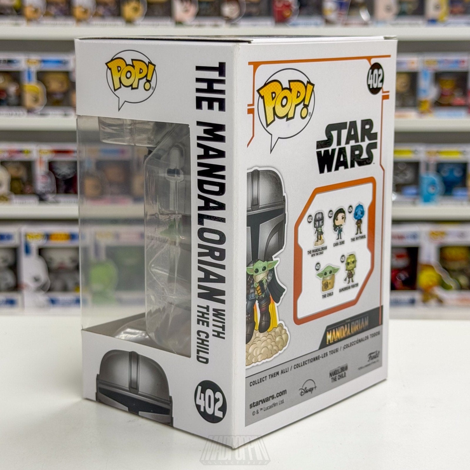 Funko Pop Star Wars The Mandalorian w/The Child 402 Grogu Baby Yoda Vinyl Figure