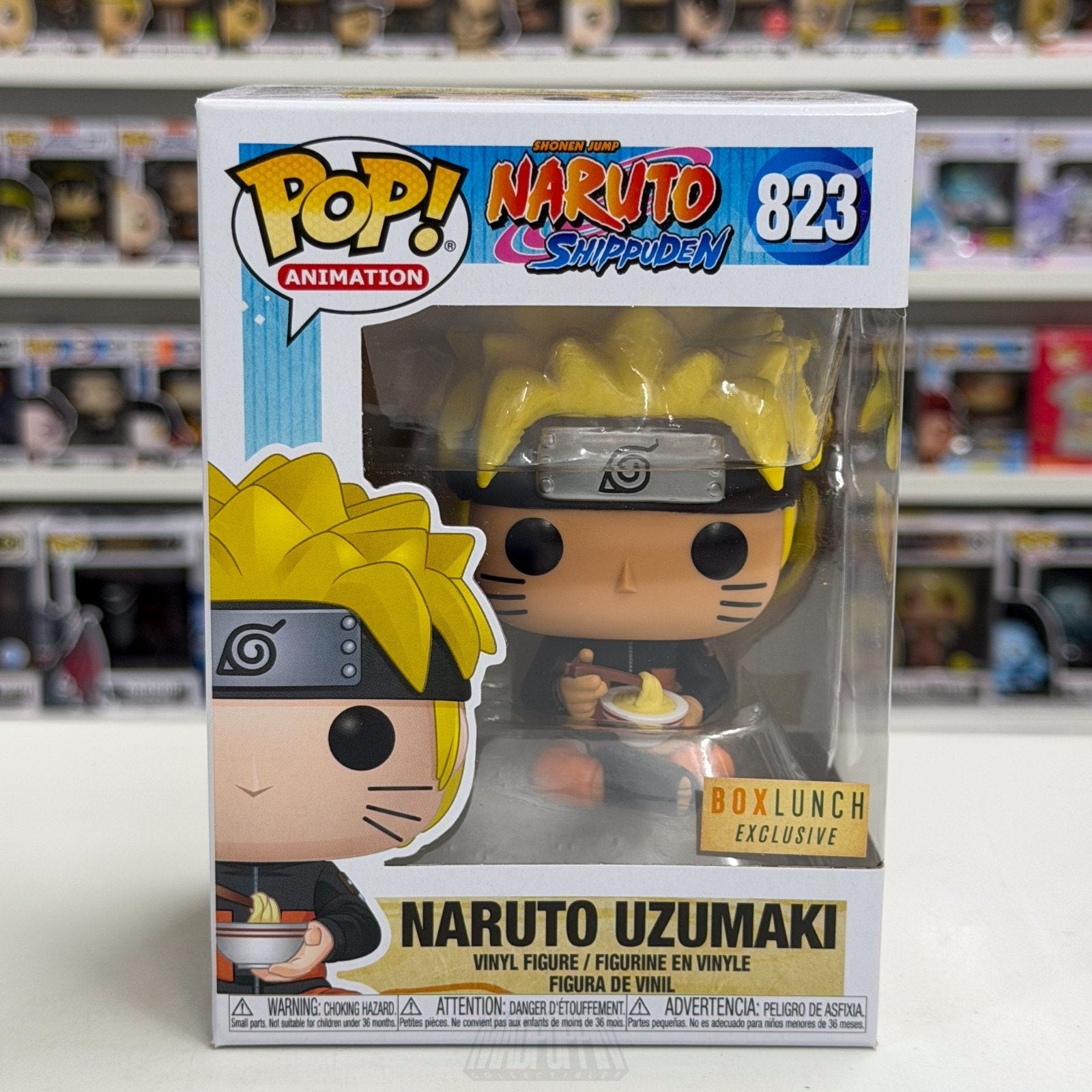 Funko Pop Anime Naruto Uzumaki Eating Noodles BoxLunch 823 Manga Vinyl Figure