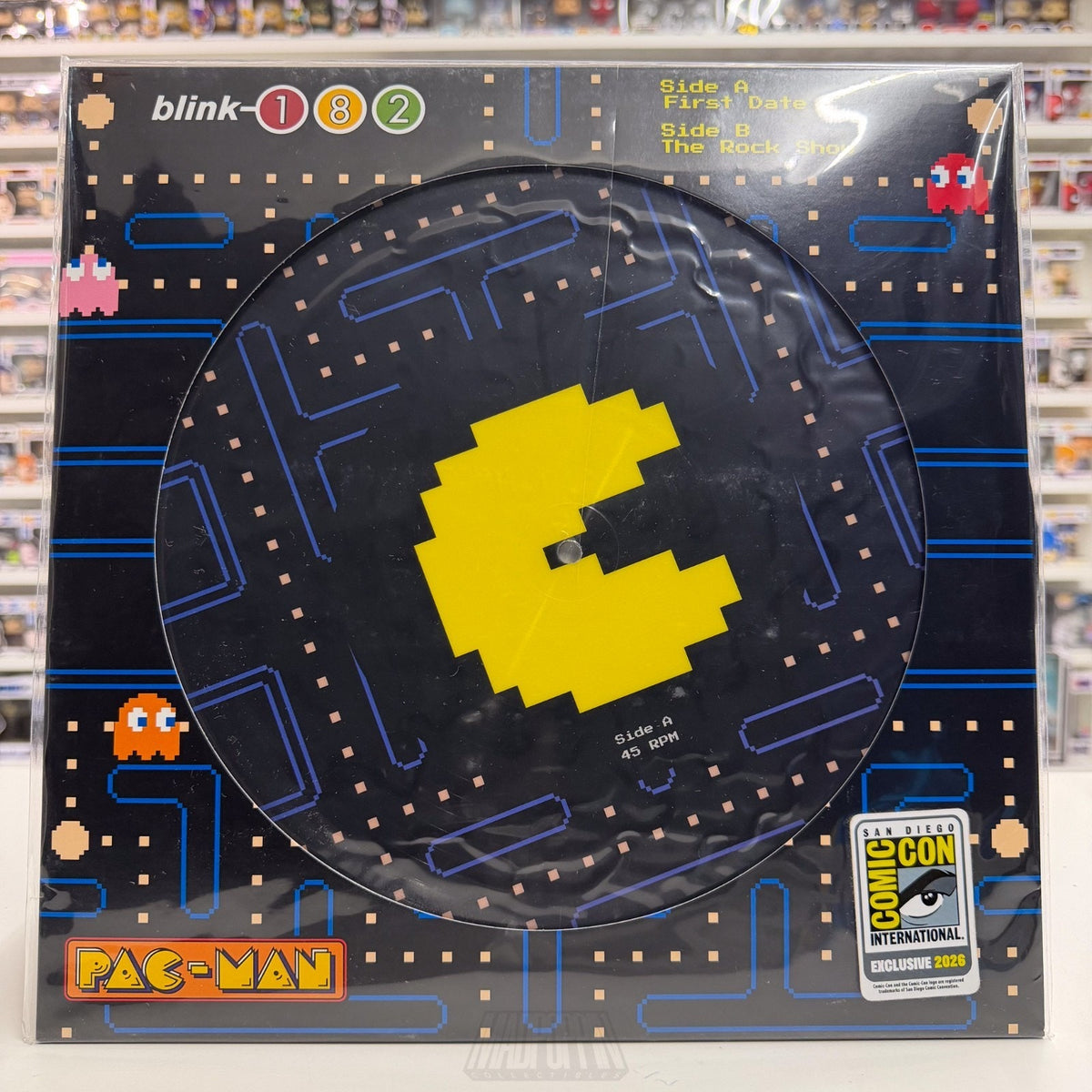 Blink 182 x Pac-Man SDCC 2026 Exclusive 12" Vinyl Record Album /3000 Punk Rock