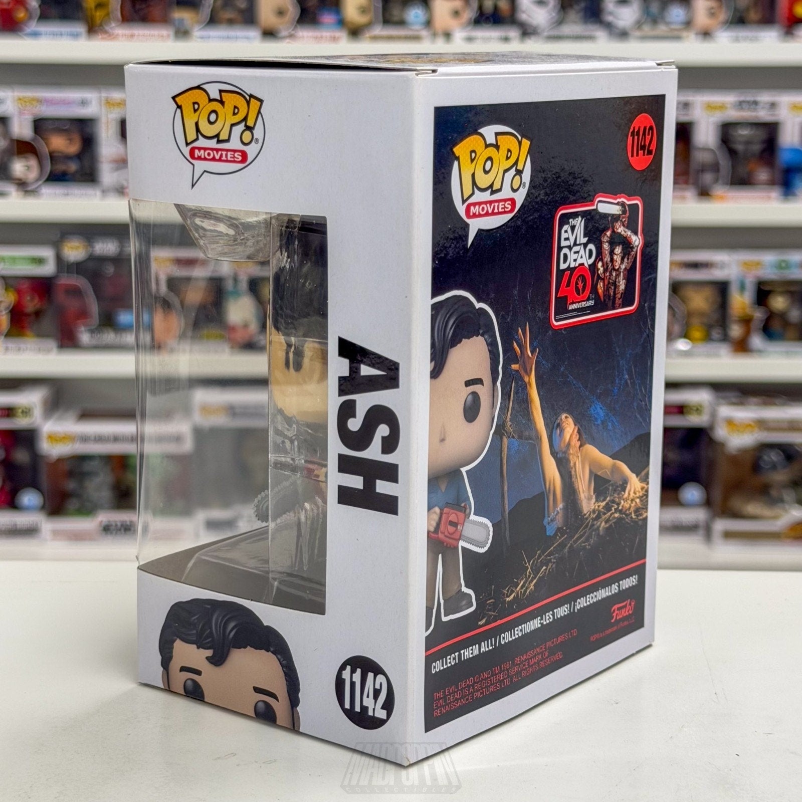Funko Pop Movies Evil Dead Ash Williams w/Chainsaw 1142 Horror Toy Vinyl Figure