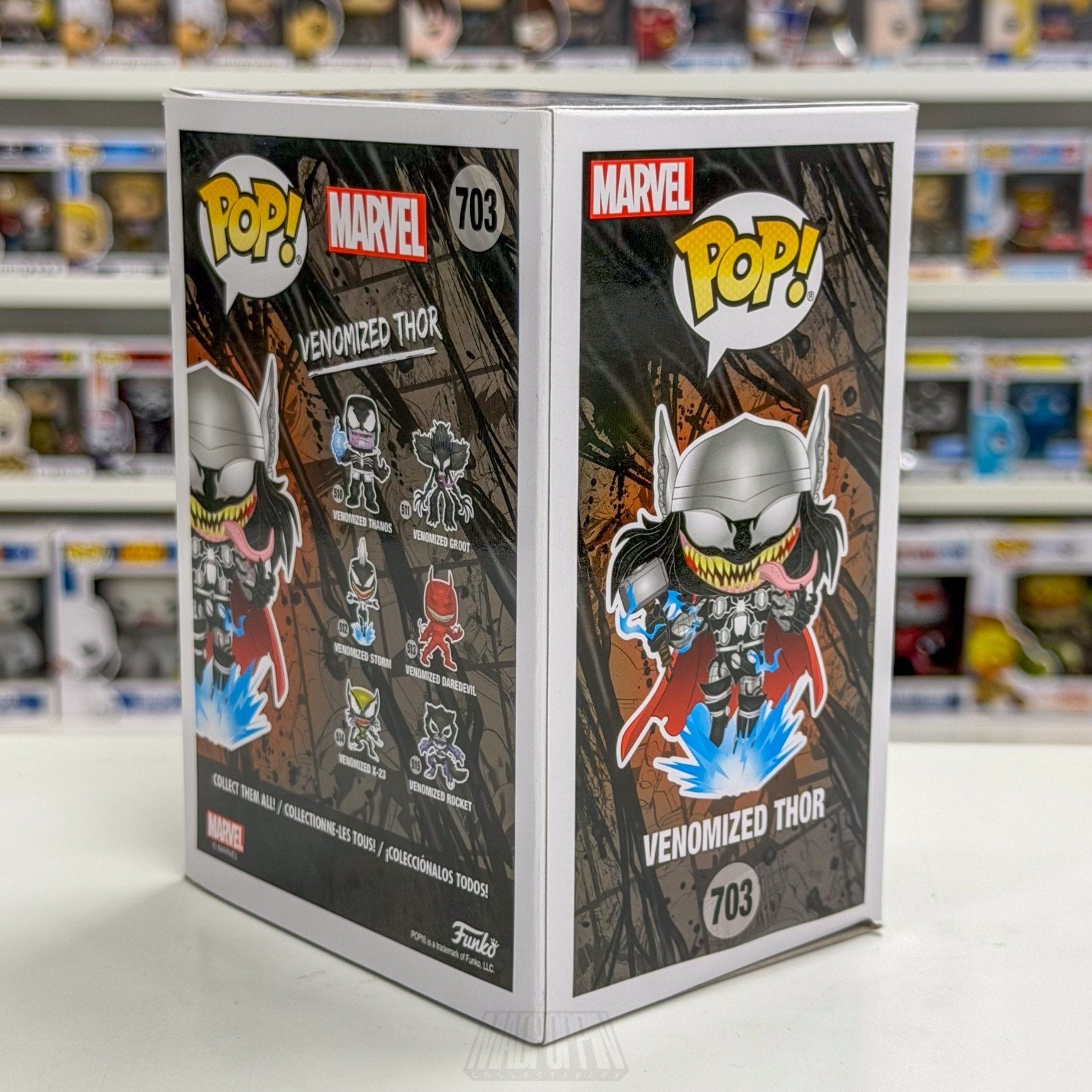 Funko Pop Marvel Venomized Thor Chalice Collectibles 703 Symbiote Vinyl Figure