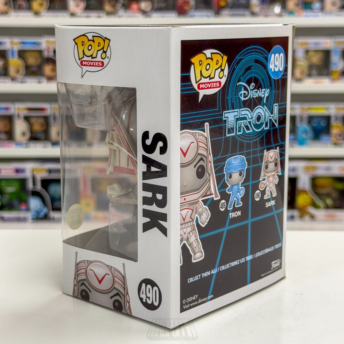 Funko Pop Movies Disney Tron Sark Glow in the Dark 490 Sci-Fi Game Vinyl Figure
