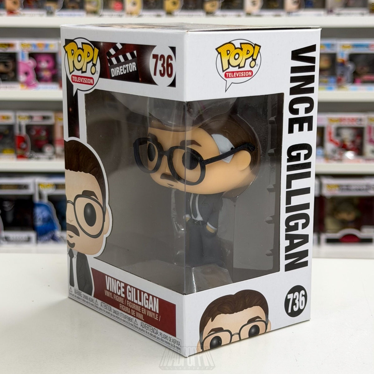 Funko Pop TV Director Vince Gilligan 736 Breaking Bad Screenwriter Vinyl Figure