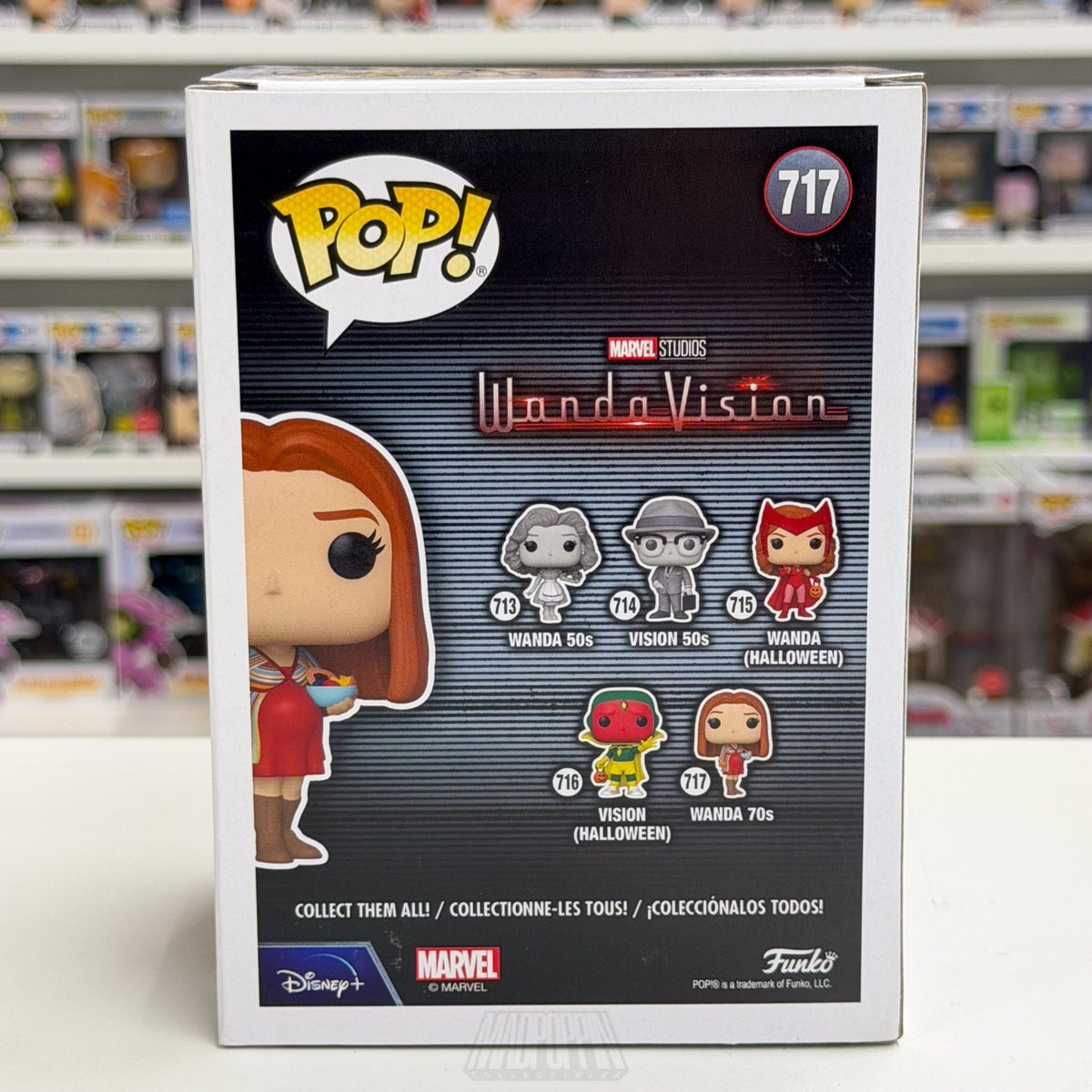 Funko Pop Marvel WandaVision Wanda 70s 717 MCU Scarlet Witch Toy Vinyl Figure