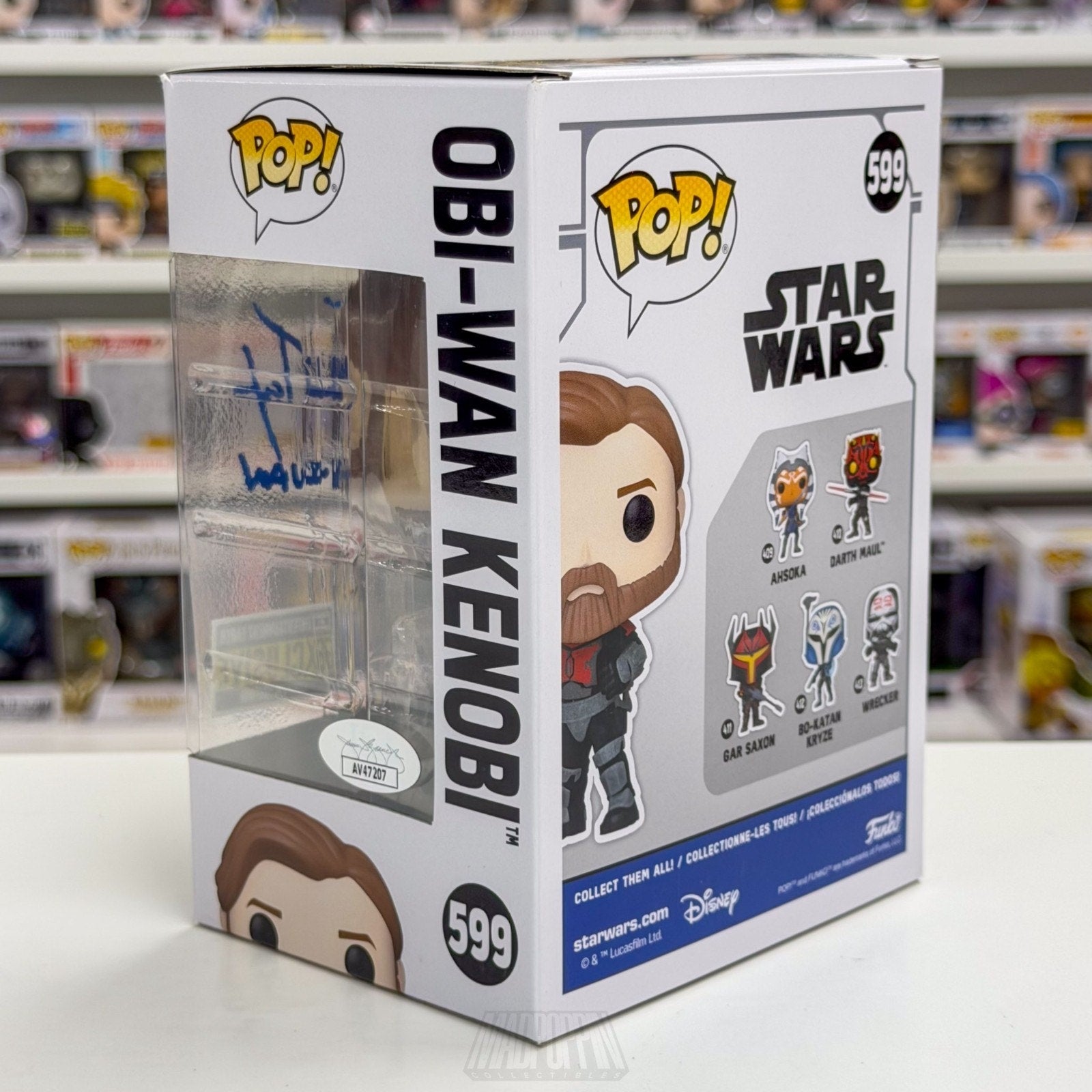 Funko Pop Star Wars Obi-Wan Kenobi Signed James Taylor 599 JSA Toy Vinyl Figure