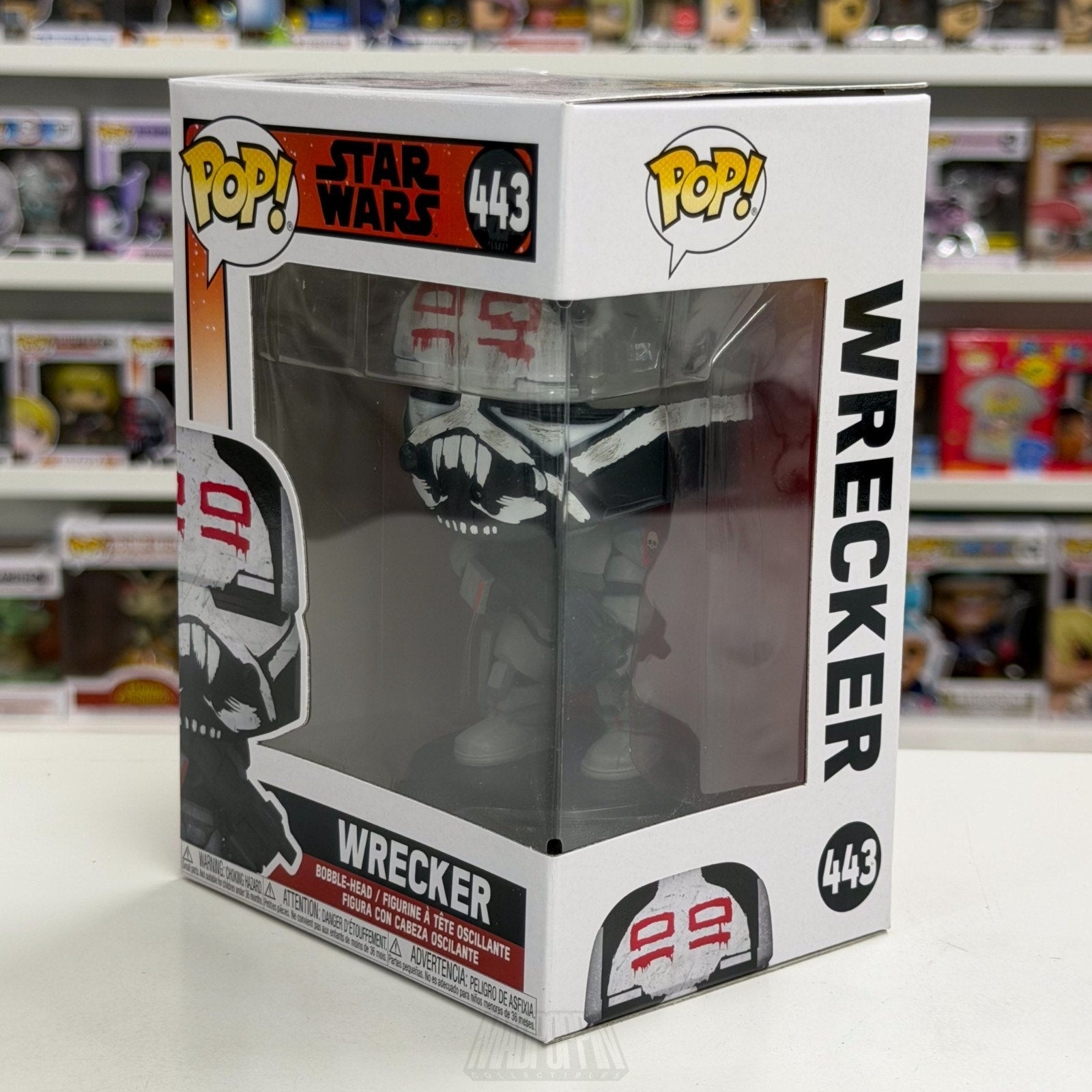 Funko Pop Star Wars The Bad Batch Wrecker 443 Clone Animated Sci-Fi Vinyl Figure