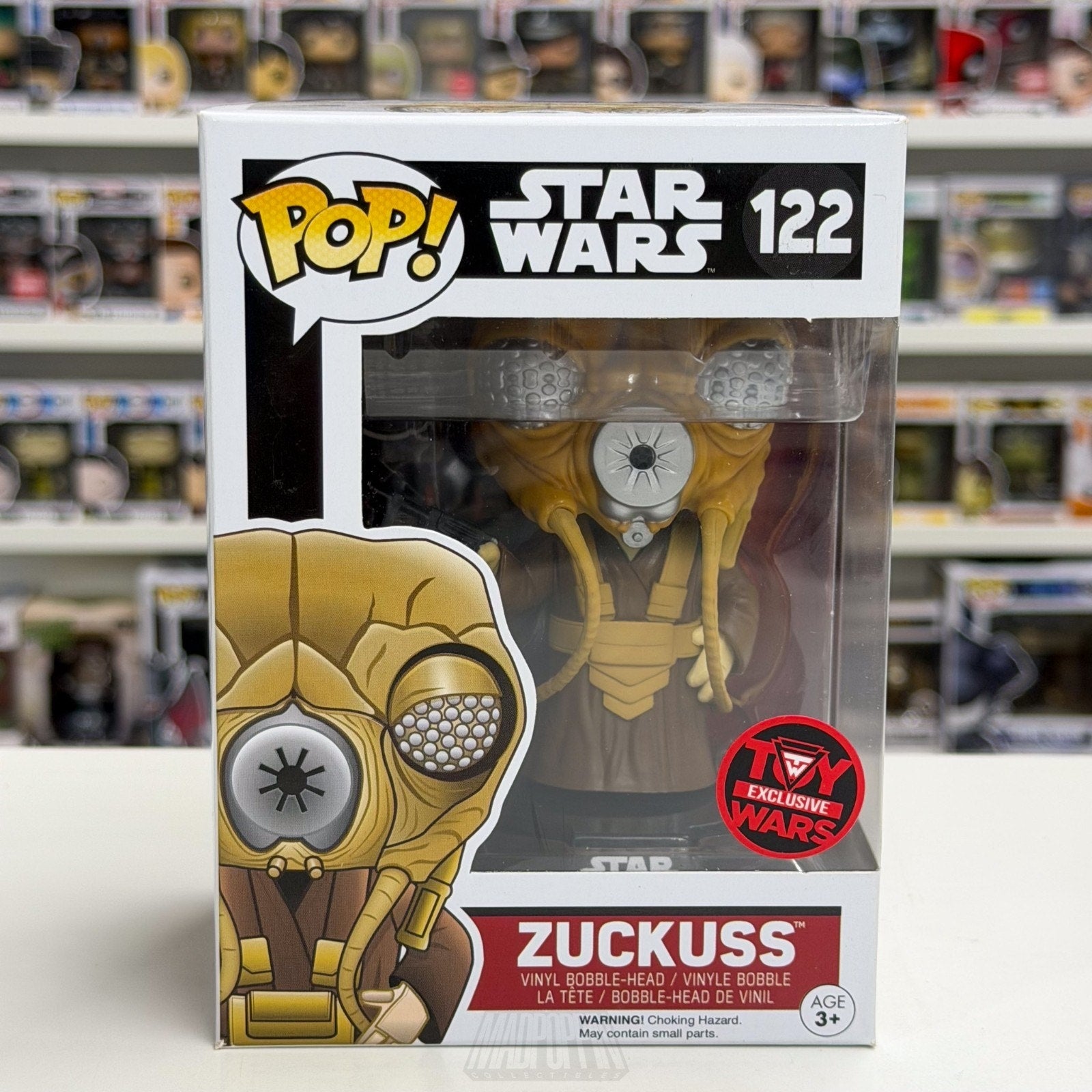 Funko Pop Star Wars Zuckuss Toy Wars 122 ESB Force Bounty Hunter Vinyl Figure
