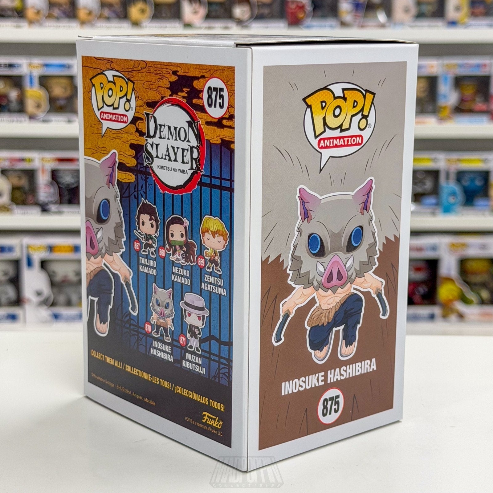 Funko Pop Anime Demon Slayer Inosuke Hashibira Flocked Special Edition 875 Vinyl