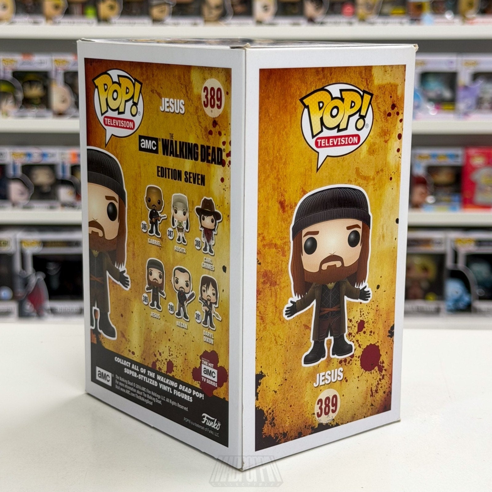 Funko Pop TV The Walking Dead Jesus 389 Zombie Horror Drama Sereis Vinyl Figure
