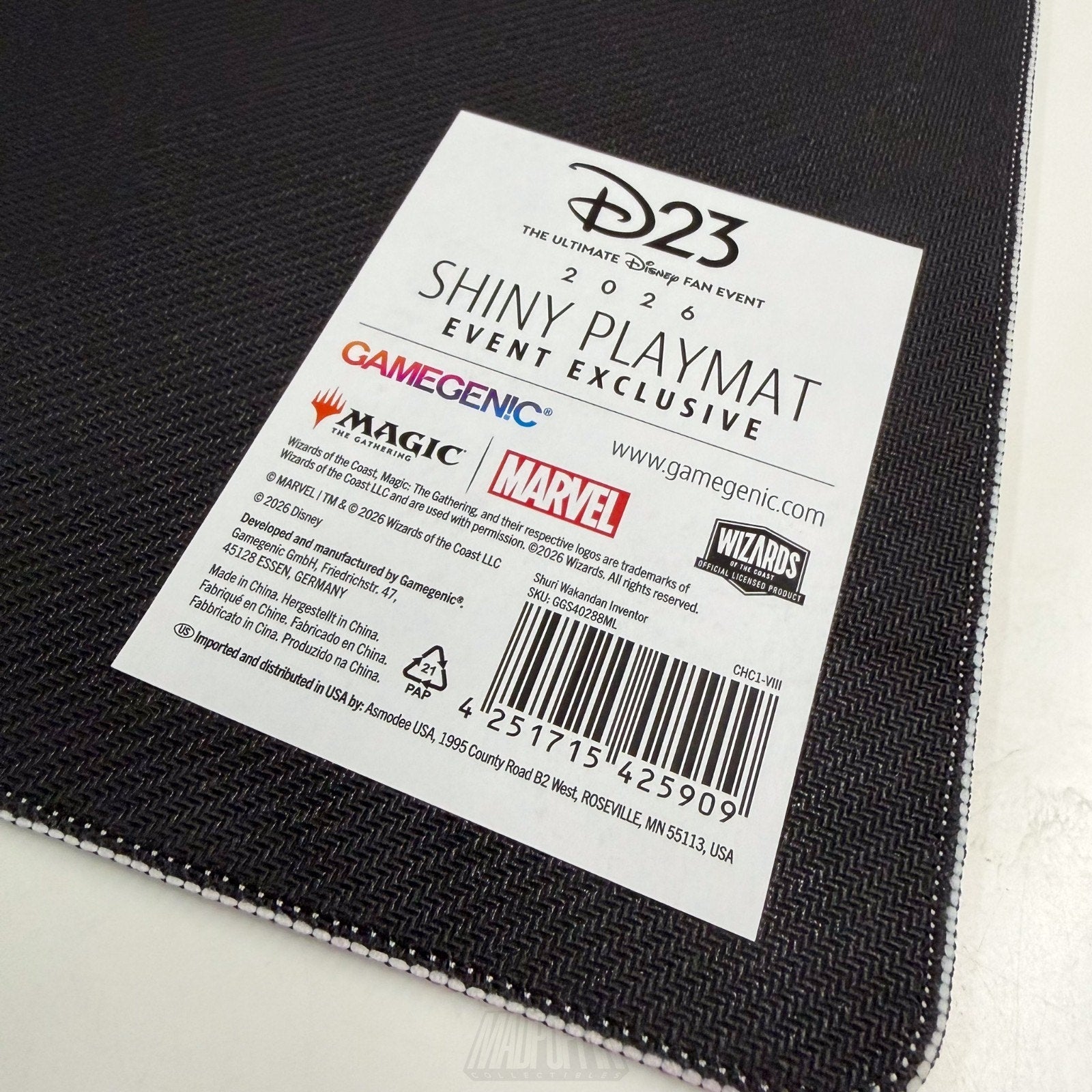 D23 Disney 2026 Magic Gathering Marvel Shuri Shiny Playmat EXCLUSIVE MTG Game