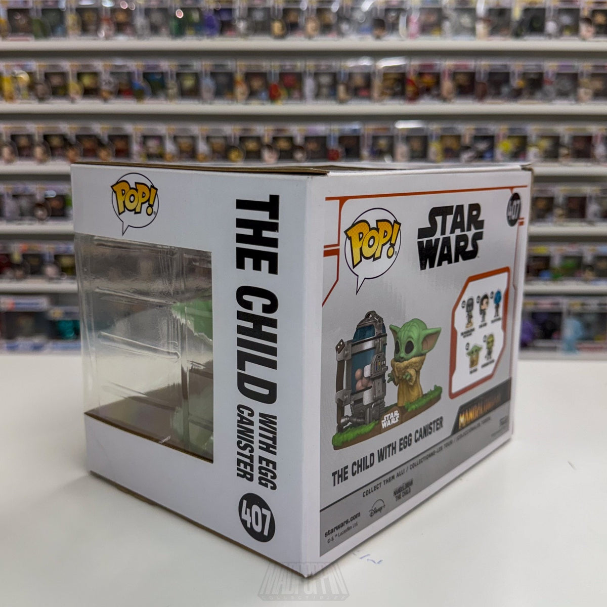Funko Pop Deluxe Star Wars Mandalorian The Child w/Egg Canister 407 Vinyl Figure