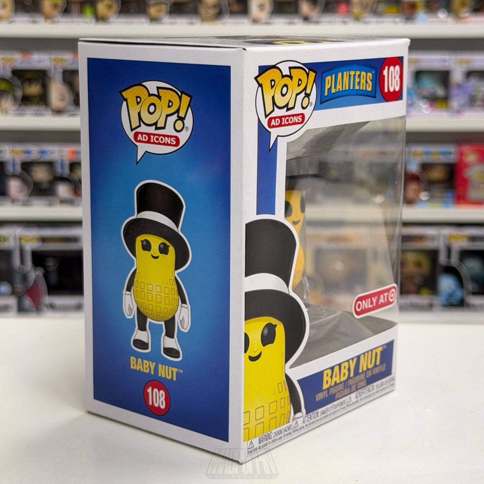 Funko Pop Ad Icons Planters Baby Nut Target 108 Logo Mascot Toy Vinyl Figure