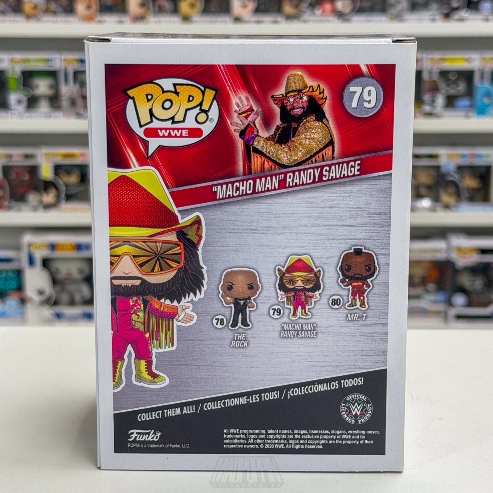 Funko Pop WWE Macho Man Randy Savage Orange Starburst Diamond GameStop 79 Figure