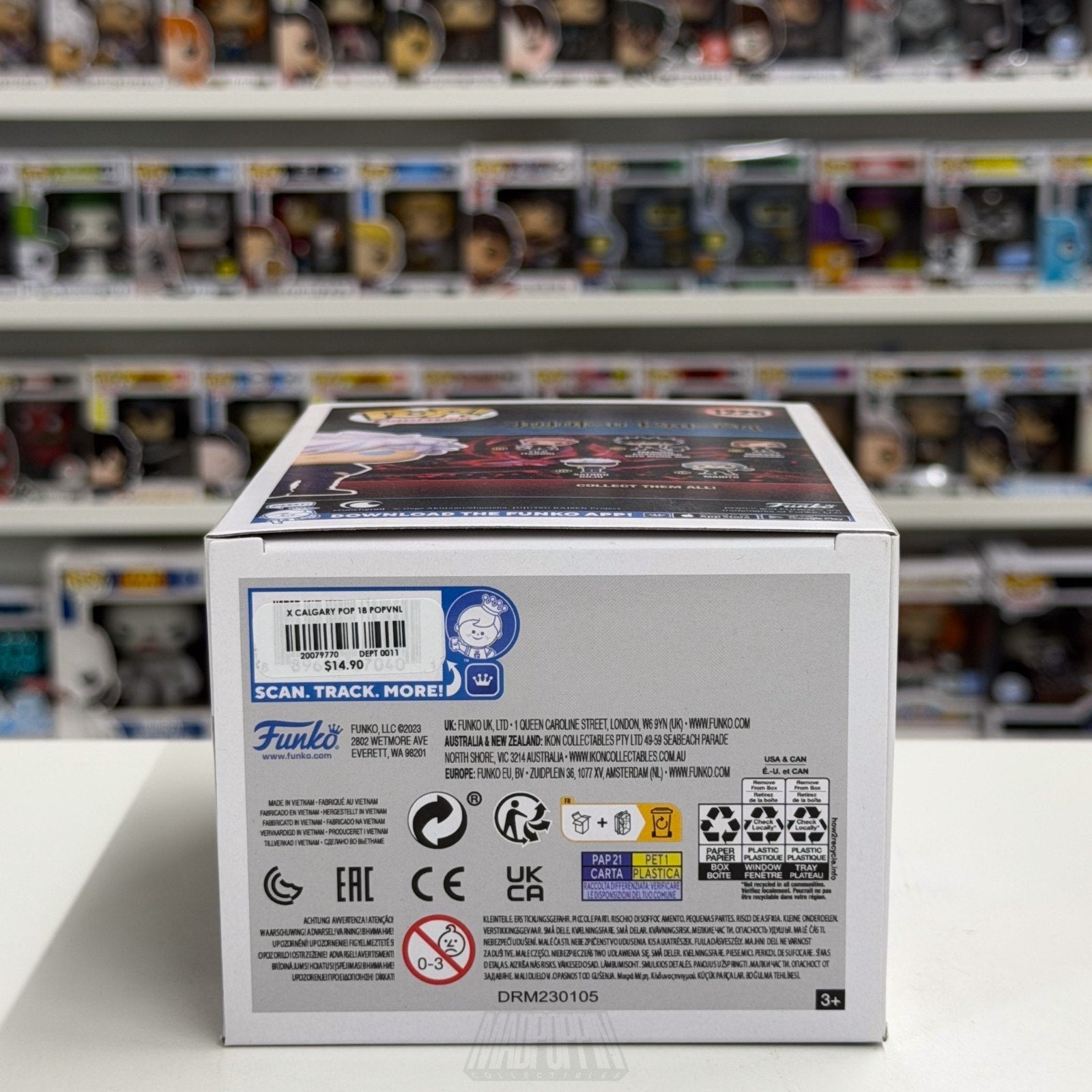 Funko Pop Anime Jujutsu Kaisen Satoru Gojo WonderCon 1226 Manga Toy Vinyl Figure