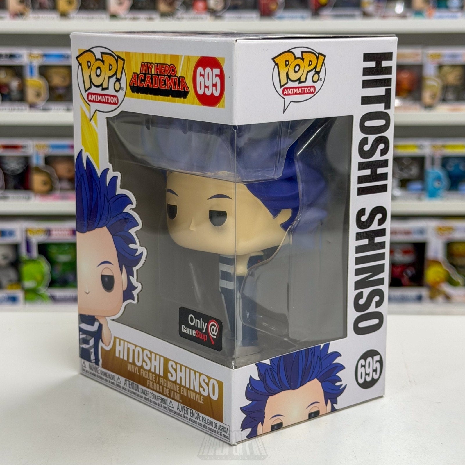 Funko Pop Anime My Hero Academia Hitoshi Shinso GameStop 695 Manga Vinyl Figure