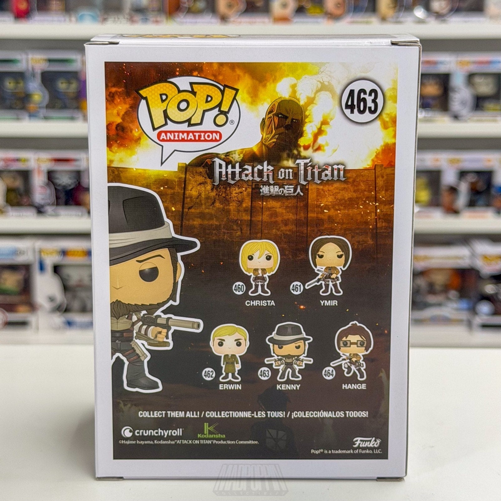 Funko Pop Anime Attack on Titan Kenny Ackerman 463 Japanese Manga Vinyl Figure
