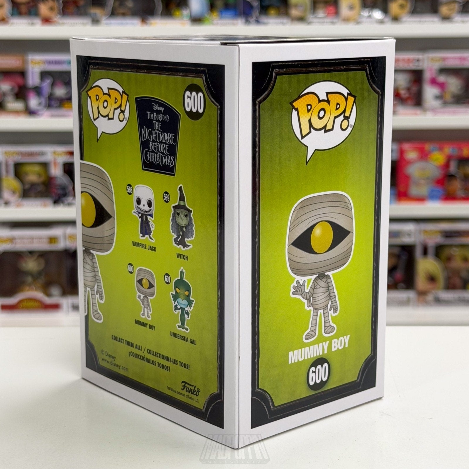Funko Pop Disney Nightmare Before Christmas Mummy Boy 600 Halloween Vinyl Figure