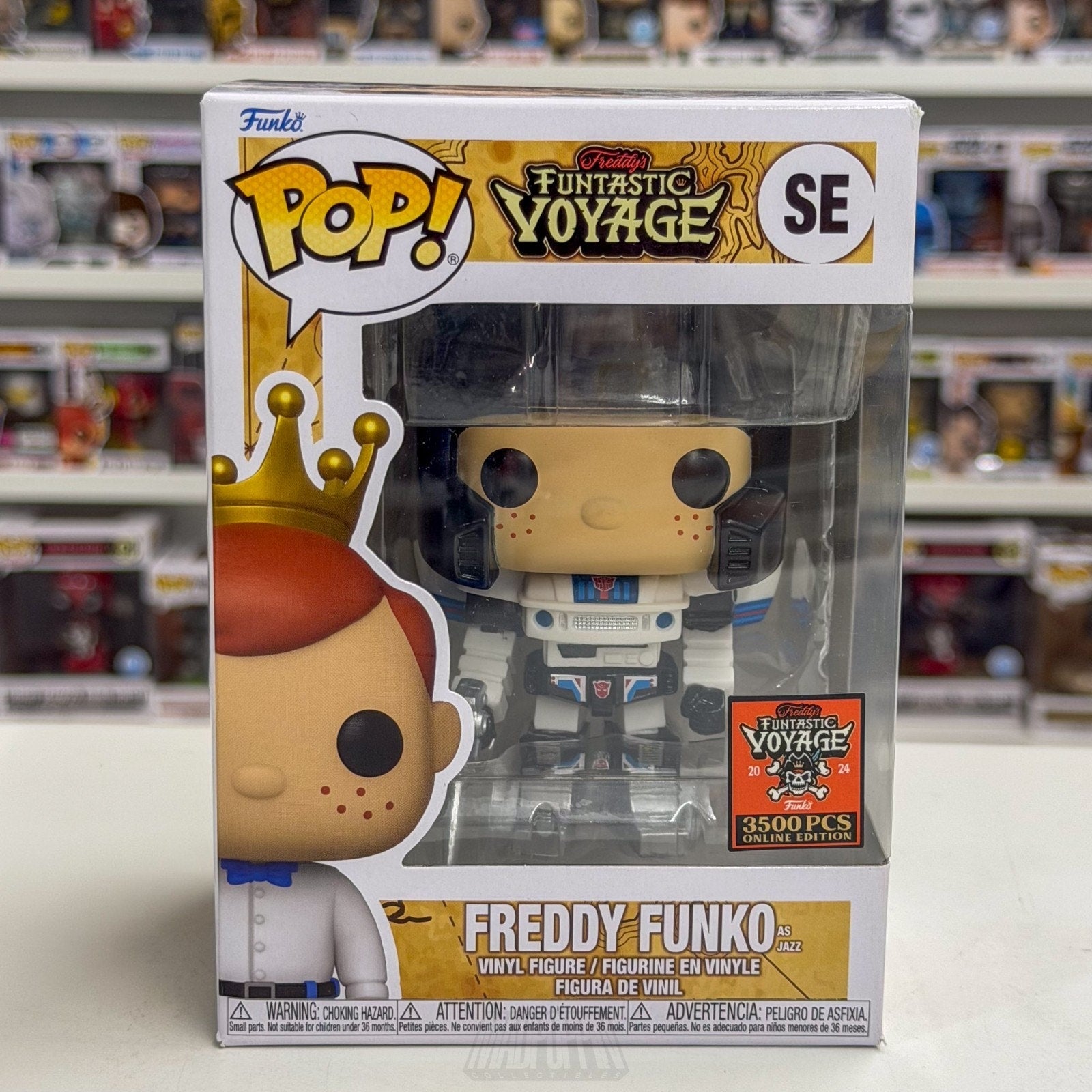 Funko Pop Fundays Funtastic Voyage Freddy as Jazz SE Transformers Vinyl Figure